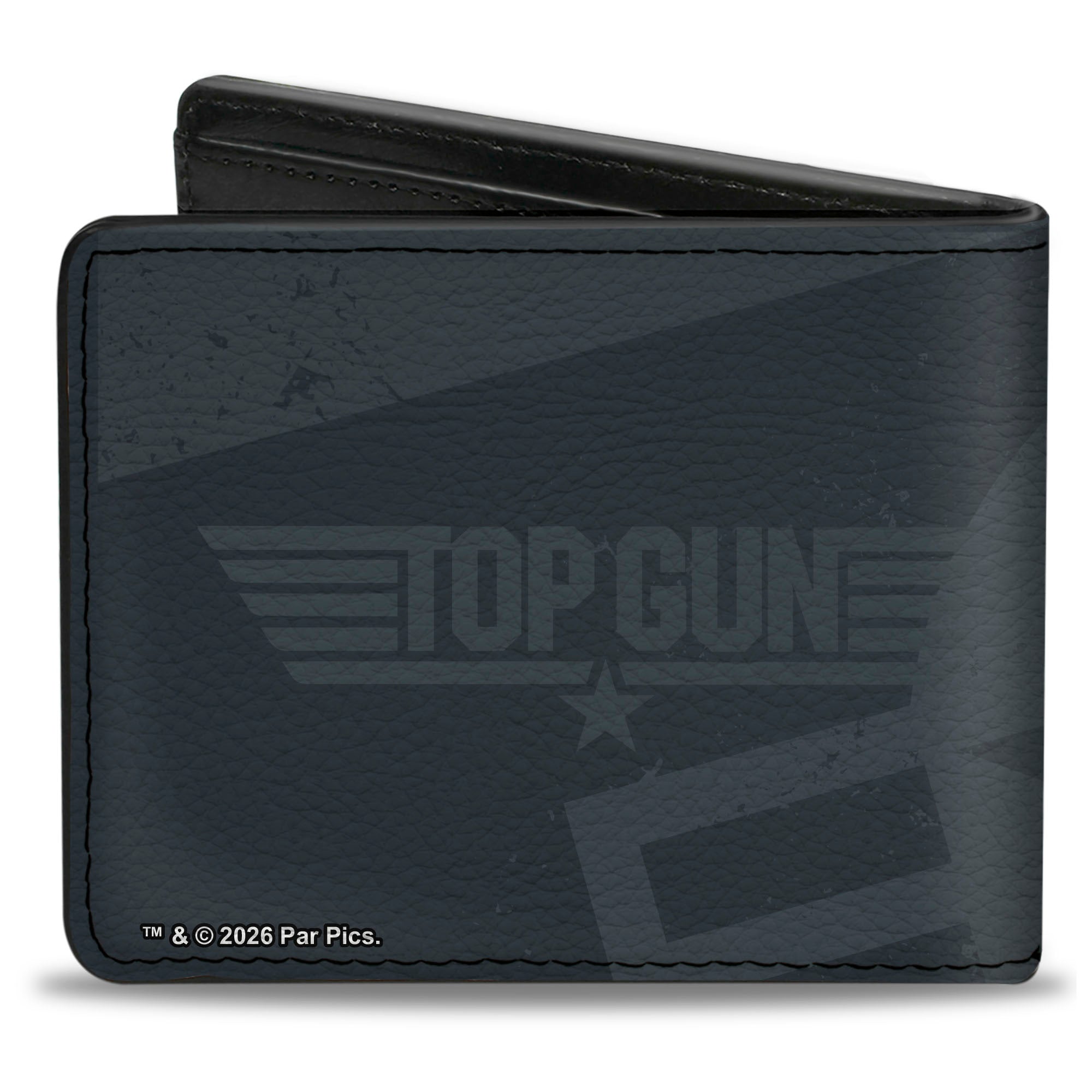Bi-Fold Wallet - Top Gun CV-61 USS RANGER 100 CENTURION Emblem Grays Bi-Fold Wallets Top Gun