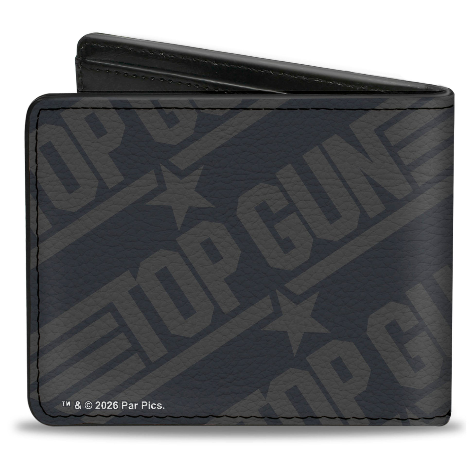 Bi-Fold Wallet - TOP GUN Title Logo Black/Blue/Gray Bi-Fold Wallets Top Gun