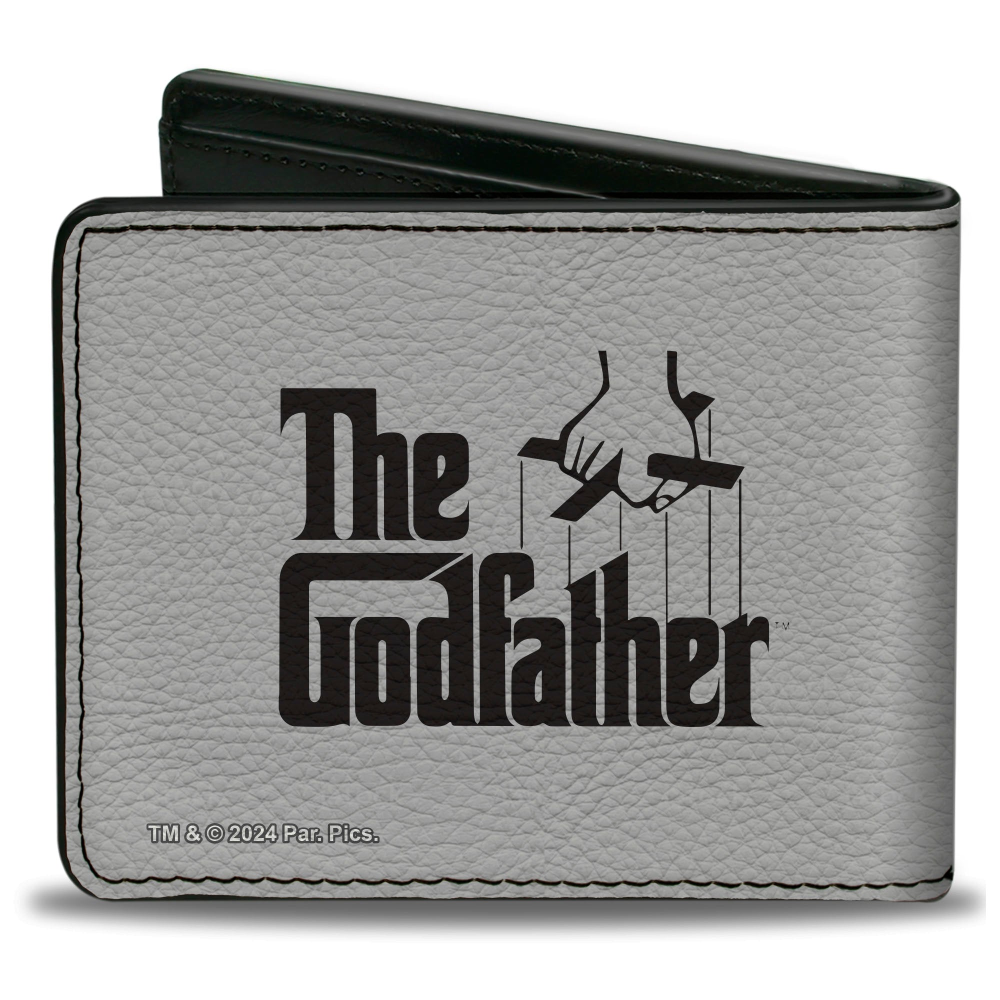 Bi-Fold Wallet - The Godfather I'LL MAKE HIM AN OFFER and Title Logo News Print White/Black/Red Bi-Fold Wallets The Godfather