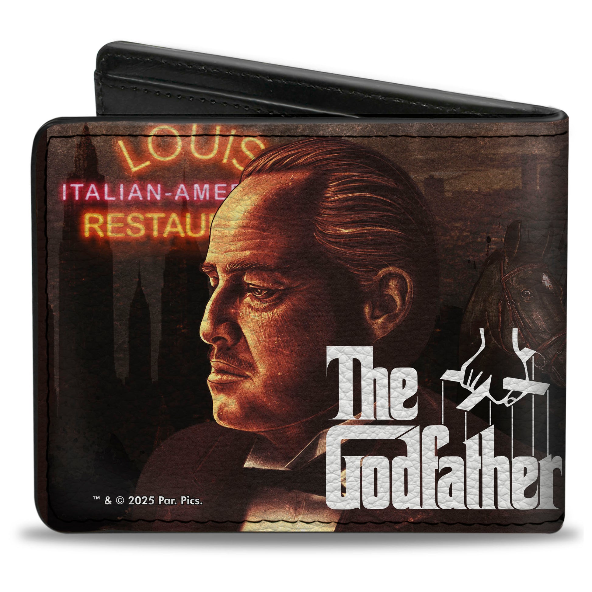 Bi-Fold Wallet - THE GODFATHER Don Corleone Pose Blocks Multi Color Bi-Fold Wallets The Godfather
