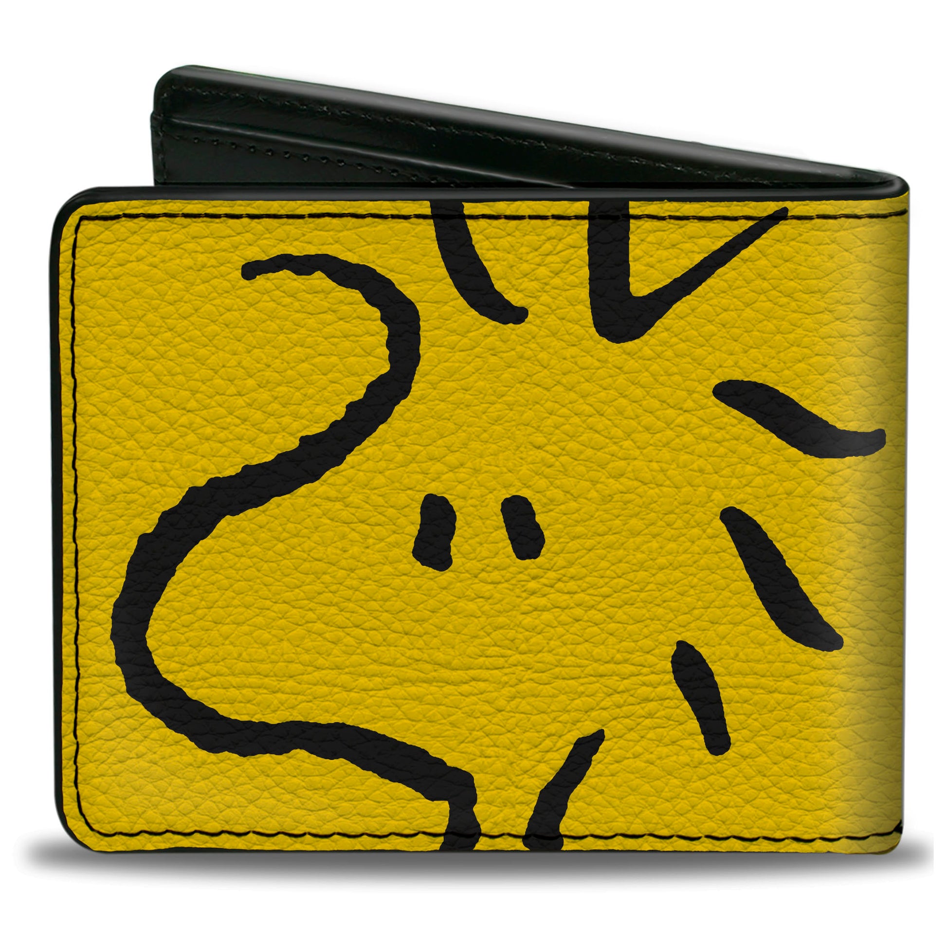 Bi-Fold Wallet - Peanuts Woodstock Face Yellow/Black Bi-Fold Wallets Peanuts