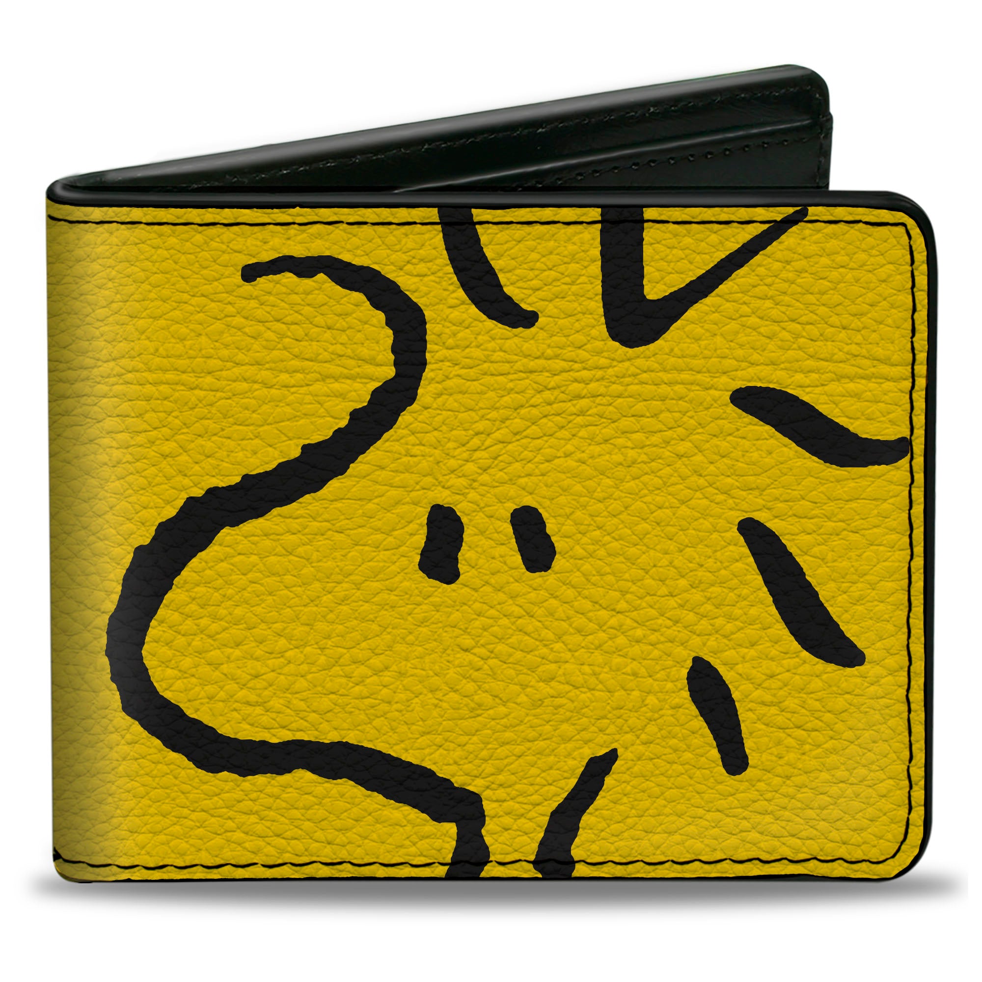 Bi-Fold Wallet - Peanuts Woodstock Face Yellow/Black Bi-Fold Wallets Peanuts