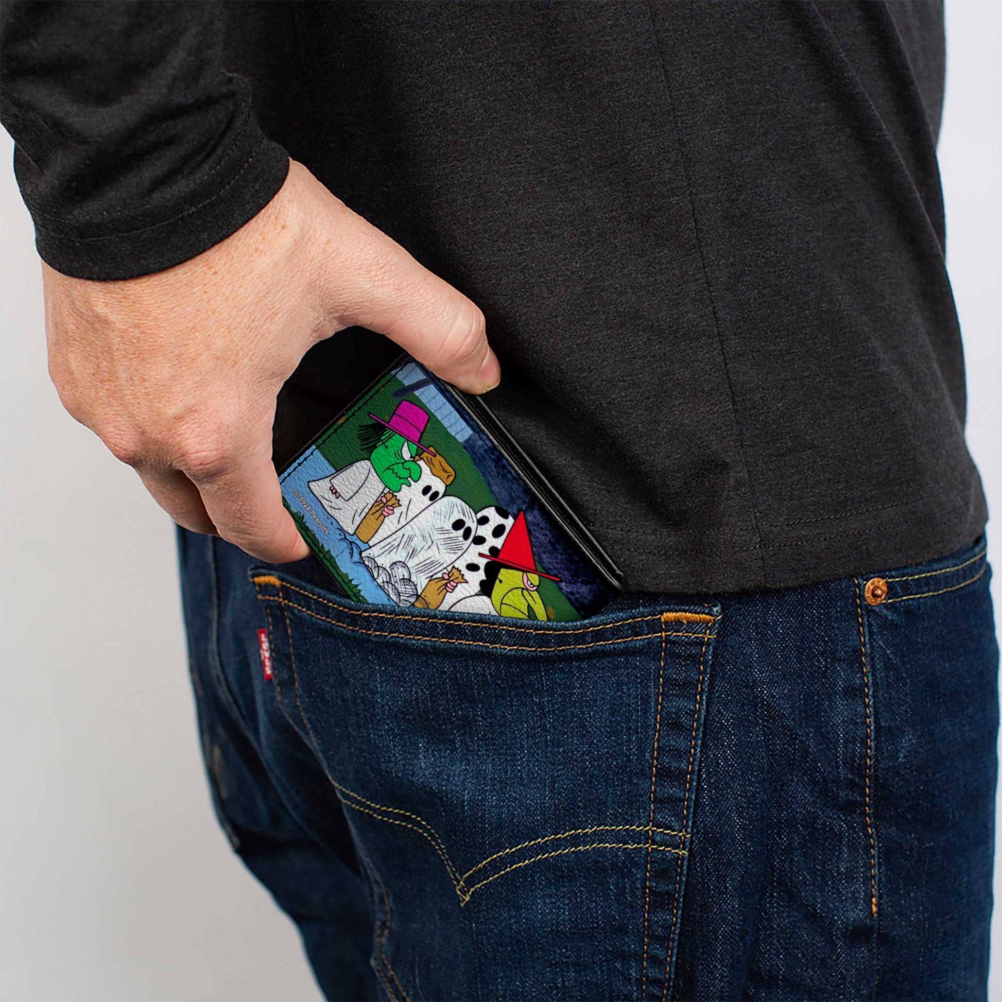 Bi-Fold Wallet - Peanuts Gang Halloween Trick or Treat Group Pose Bi-Fold Wallets Peanuts