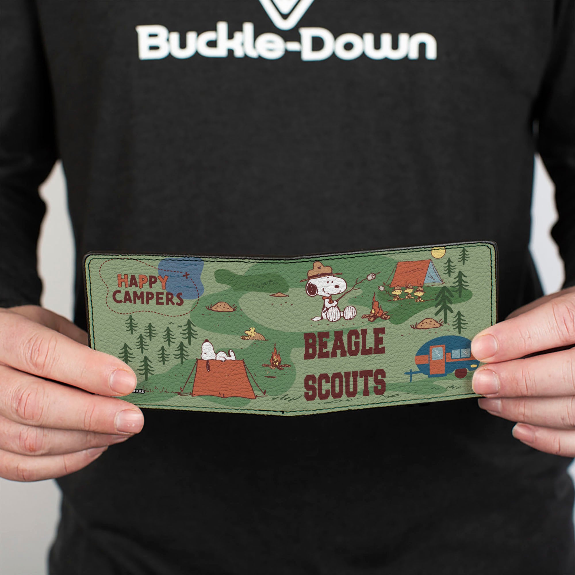 Bi-Fold Wallet - Peanuts HAPPY CAMPER BEAGLE SCOUTS Scenes Bi-Fold Wallets Peanuts