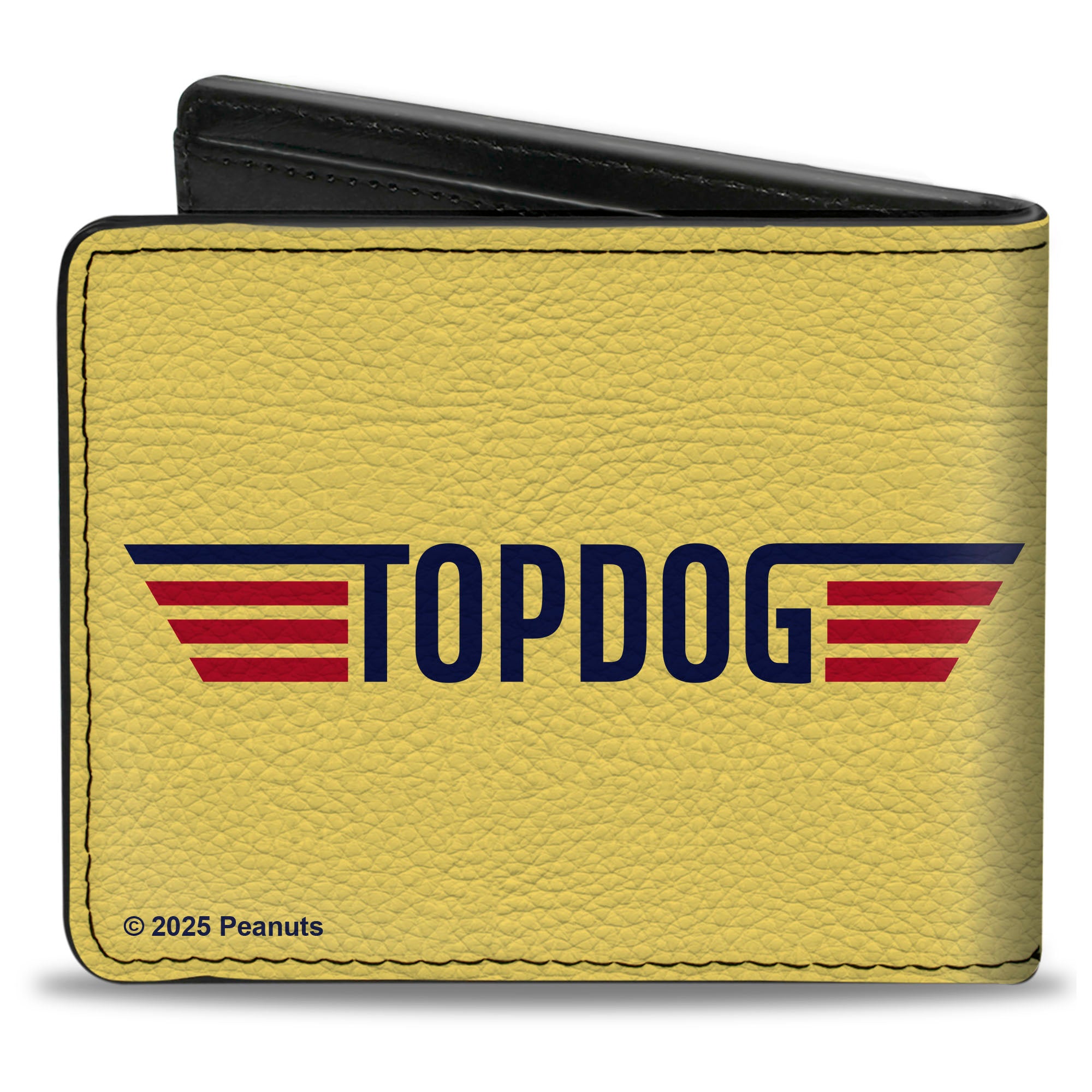 Bi-Fold Wallet - Peanuts Snoopy FLY BOY TOP DOG Flying Ace Yellow/Blue/Red Bi-Fold Wallets Peanuts