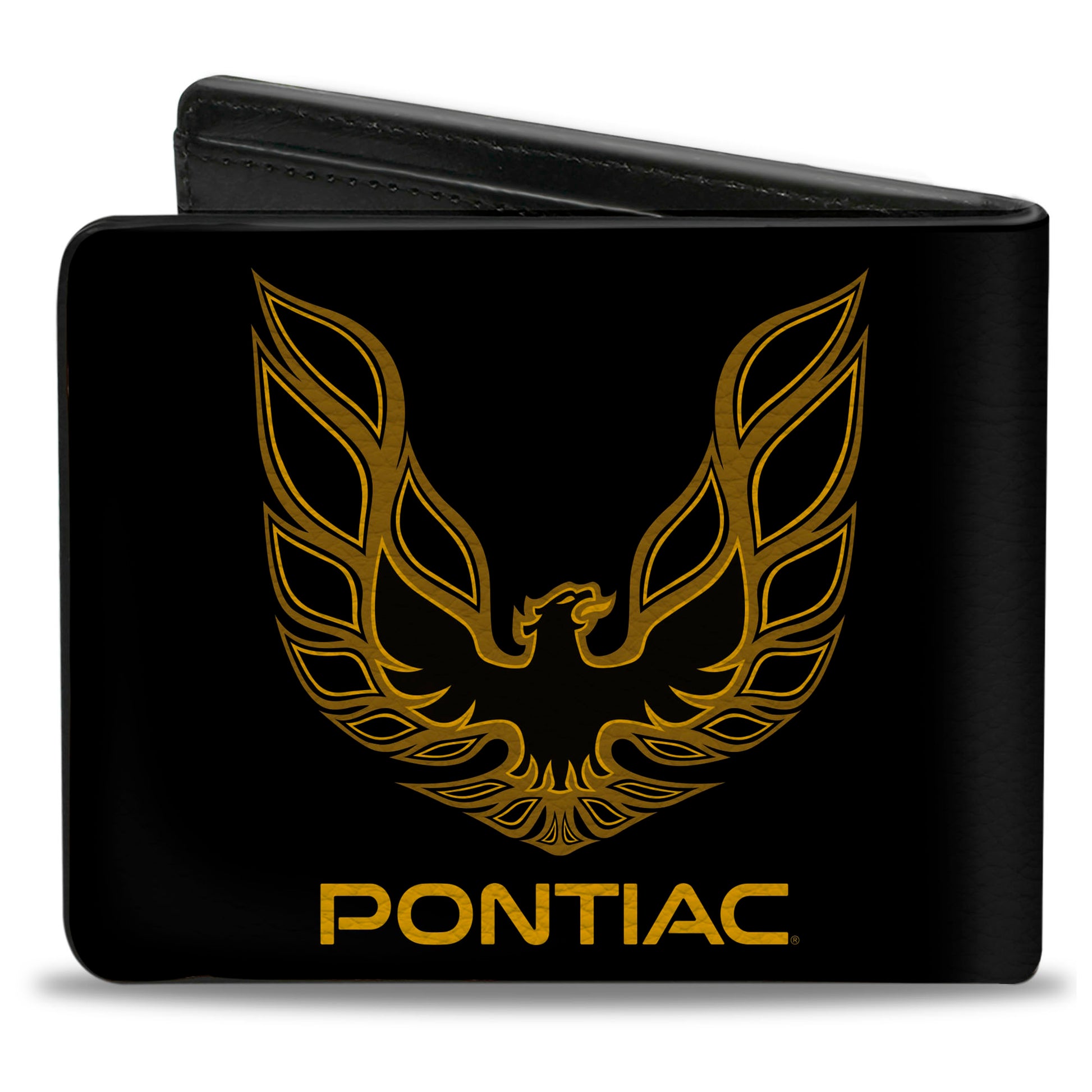 Bi-Fold Wallet - Firebird PONTIAC Logo Black Golds Bi-Fold Wallets GM General Motors