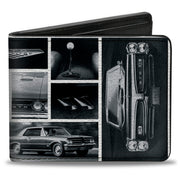 Bi-Fold Wallet - 1967 Pontiac GTO Snapshots White Grays Bi-Fold Wallets GM General Motors