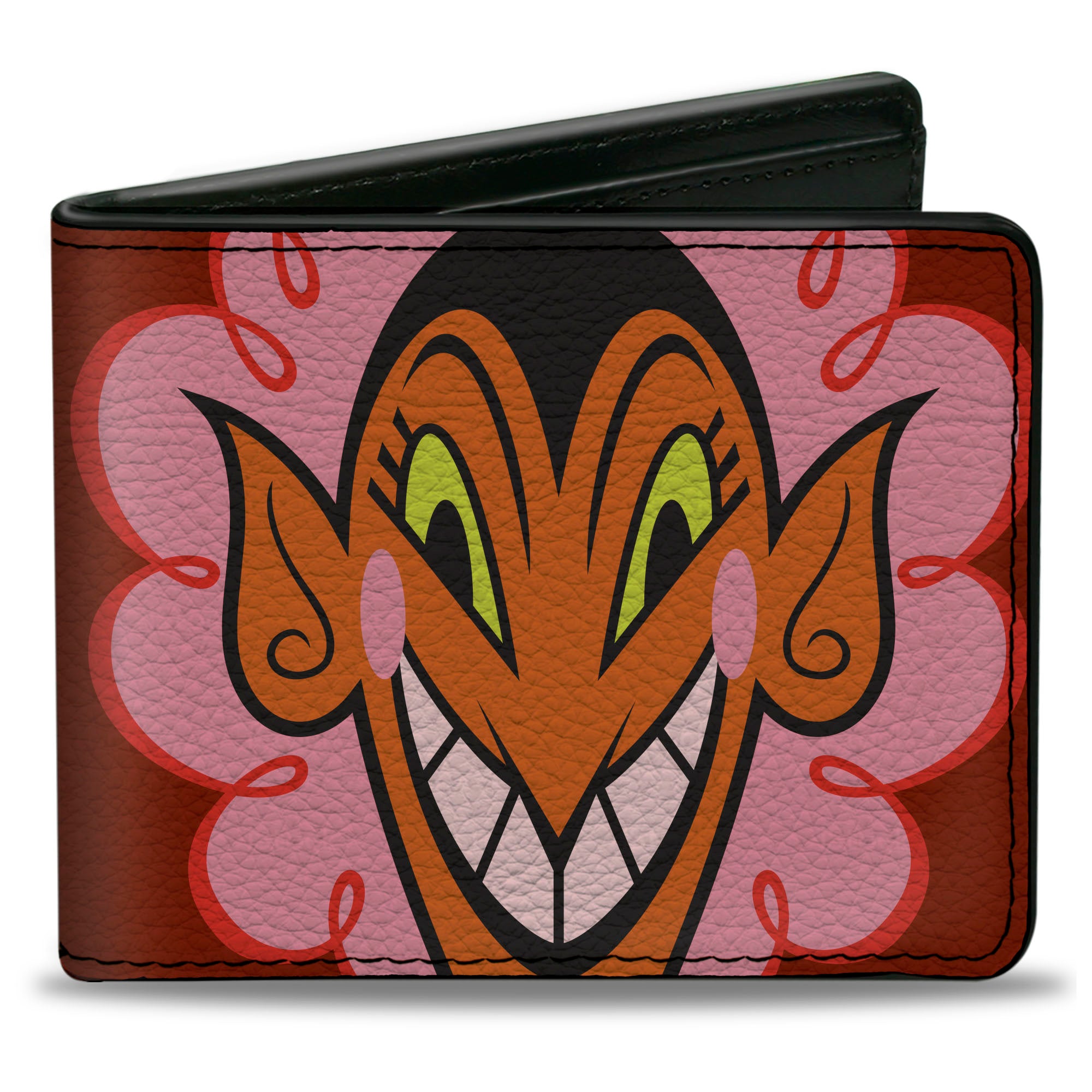 Bi-Fold Wallet - The Powerpuff Girls HIM Face Close-Up Red Bi-Fold Wallets Powerpuff Girls