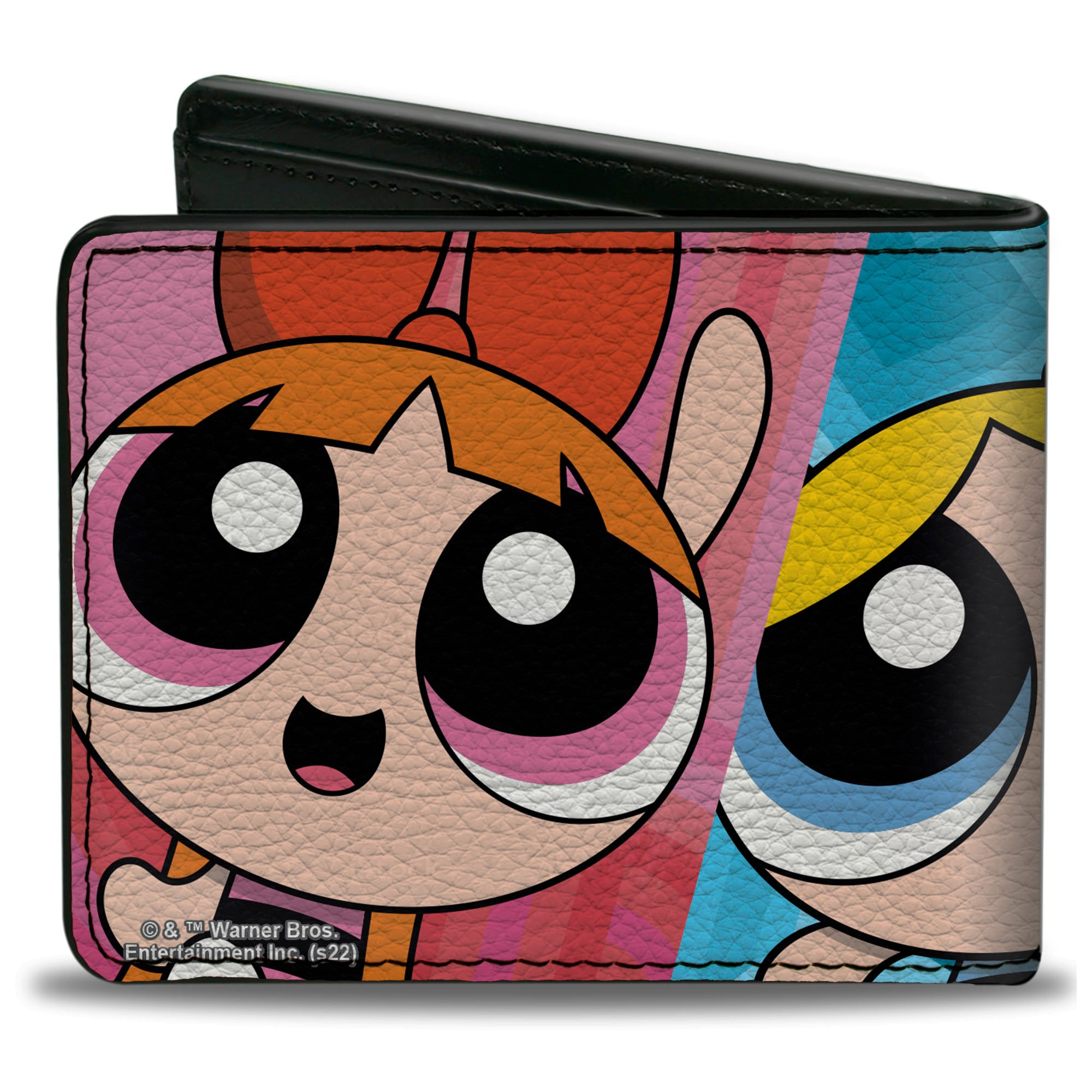 Bi-Fold Wallet - The Powerpuff Girls Character Close-Up Blocks Bi-Fold Wallets Powerpuff Girls