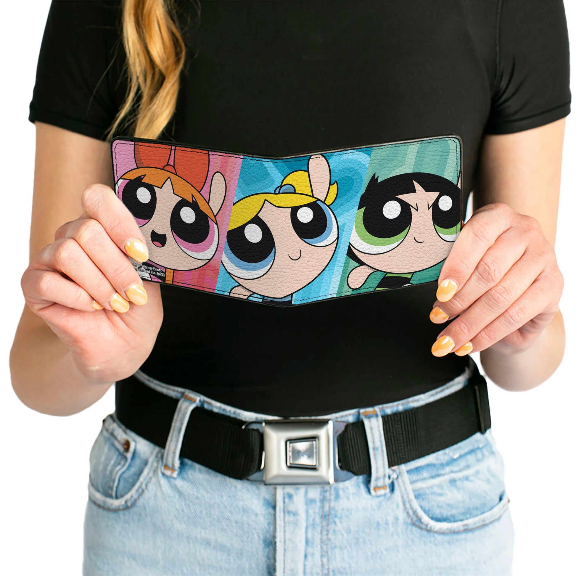 Bi-Fold Wallet - The Powerpuff Girls Character Close-Up Blocks Bi-Fold Wallets Powerpuff Girls