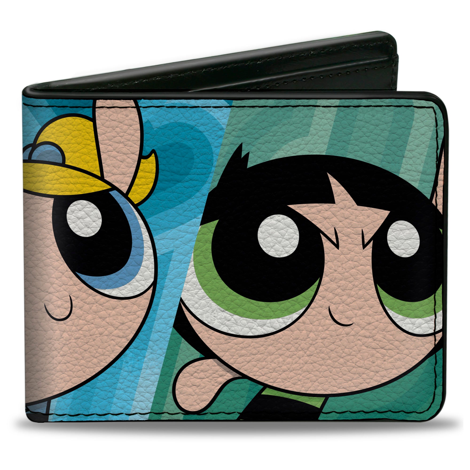 Bi-Fold Wallet - The Powerpuff Girls Character Close-Up Blocks Bi-Fold Wallets Powerpuff Girls