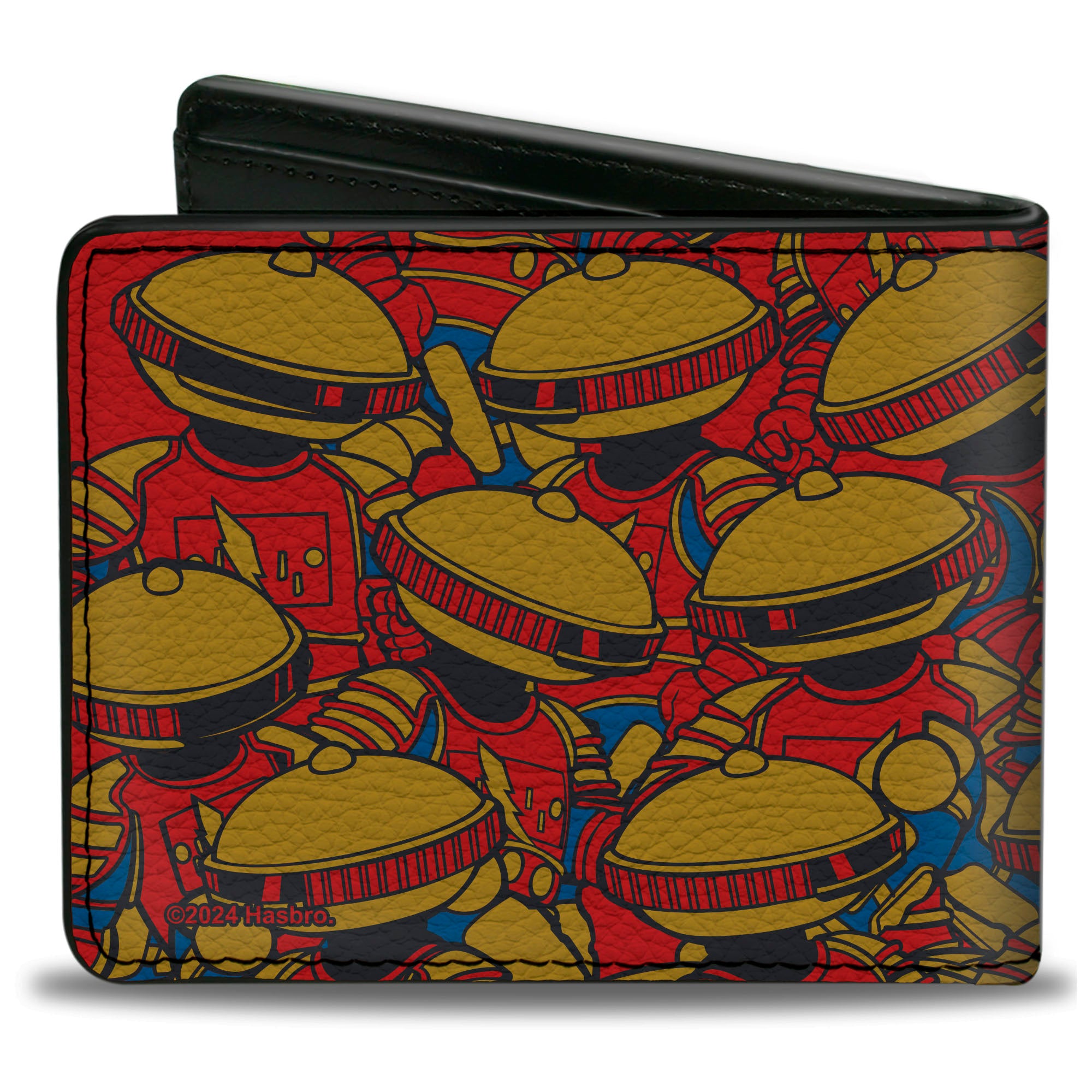 Bi-Fold Wallet - MMPR Power Rangers Retro Alpha 5 Pose Stacked Bi-Fold Wallets Power Rangers