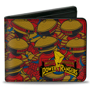 Bi-Fold Wallet - MMPR Power Rangers Retro Alpha 5 Pose Stacked Bi-Fold Wallets Power Rangers