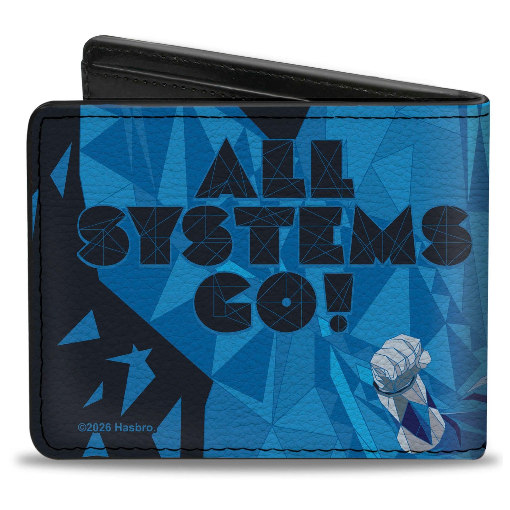 Bi-Fold Wallet - Power Rangers ALL SYSTEMS GO Group Pose Blues/Black Bi-Fold Wallets Power Rangers