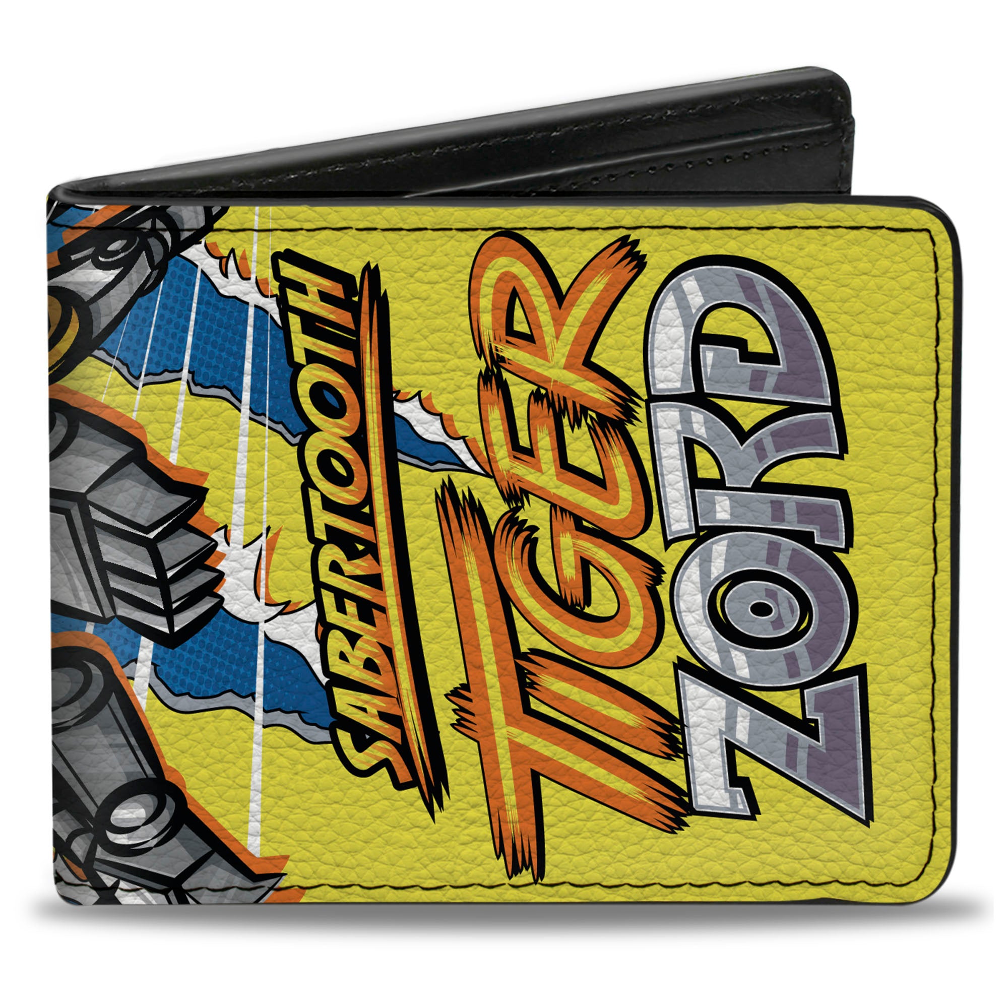 Bi-Fold Wallet - Power Rangers Yellow Ranger SABERTOOTH TIGER ZORD Pose Bi-Fold Wallets Power Rangers