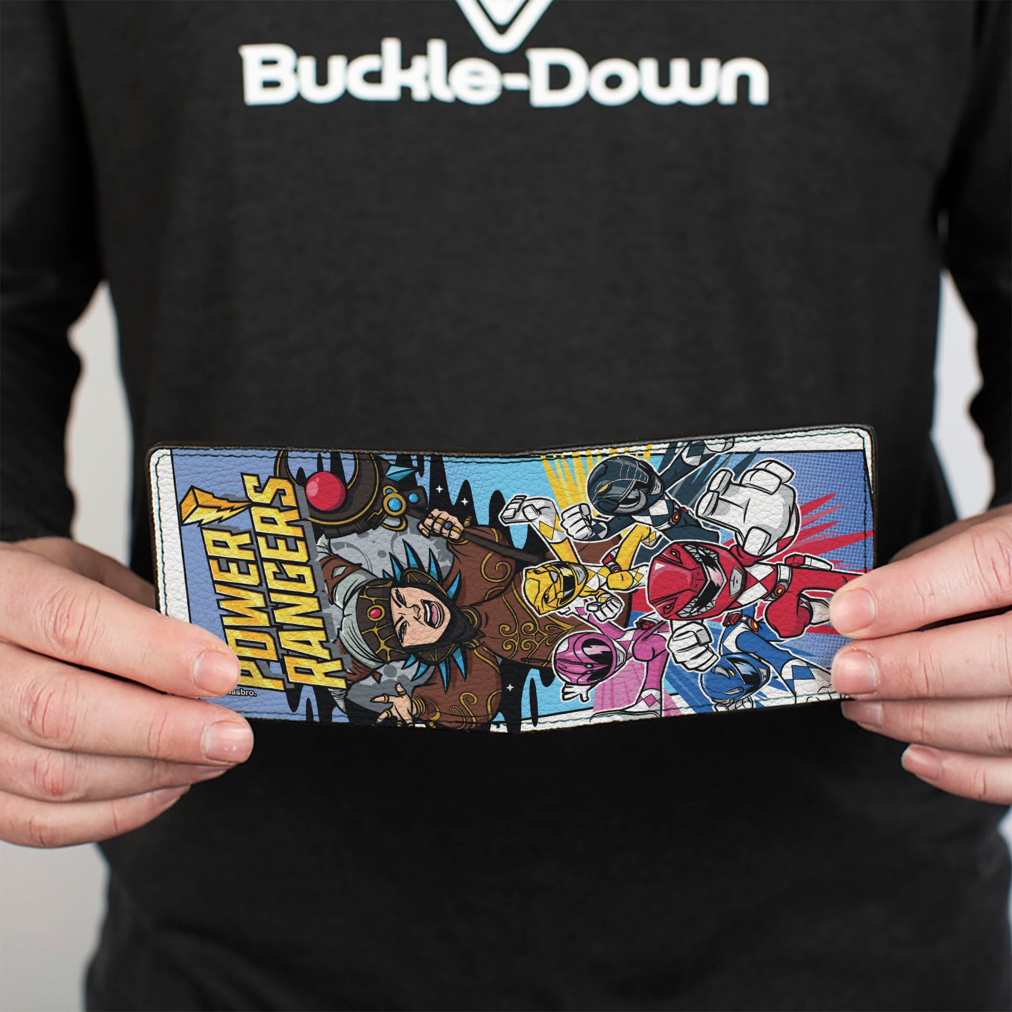 Bi-Fold Wallet - POWER RANGERS and Rita Repulsa Group Pose Blue Bi-Fold Wallets Power Rangers