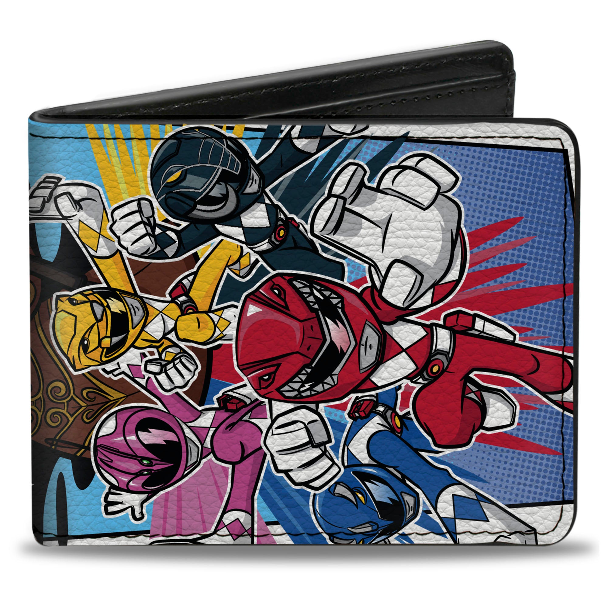 Bi-Fold Wallet - POWER RANGERS and Rita Repulsa Group Pose Blue Bi-Fold Wallets Power Rangers
