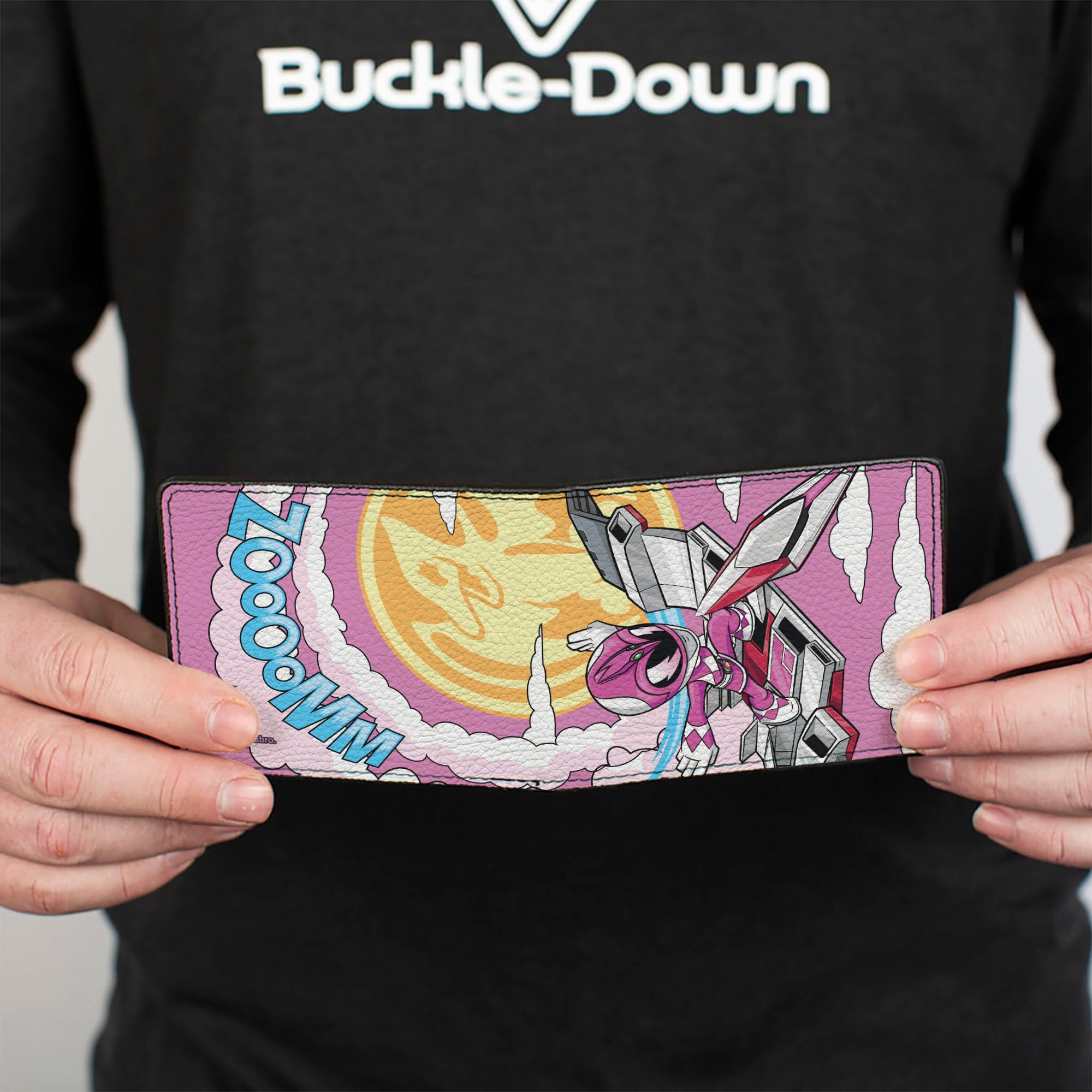 Bi-Fold Wallet - Power Rangers Pink Ranger Pterodactyl WWOOOOZ Pose Pinks Bi-Fold Wallets Power Rangers