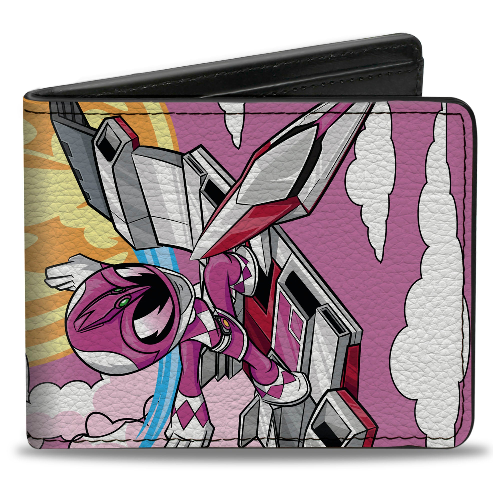 Bi-Fold Wallet - Power Rangers Pink Ranger Pterodactyl WWOOOOZ Pose Pinks Bi-Fold Wallets Power Rangers