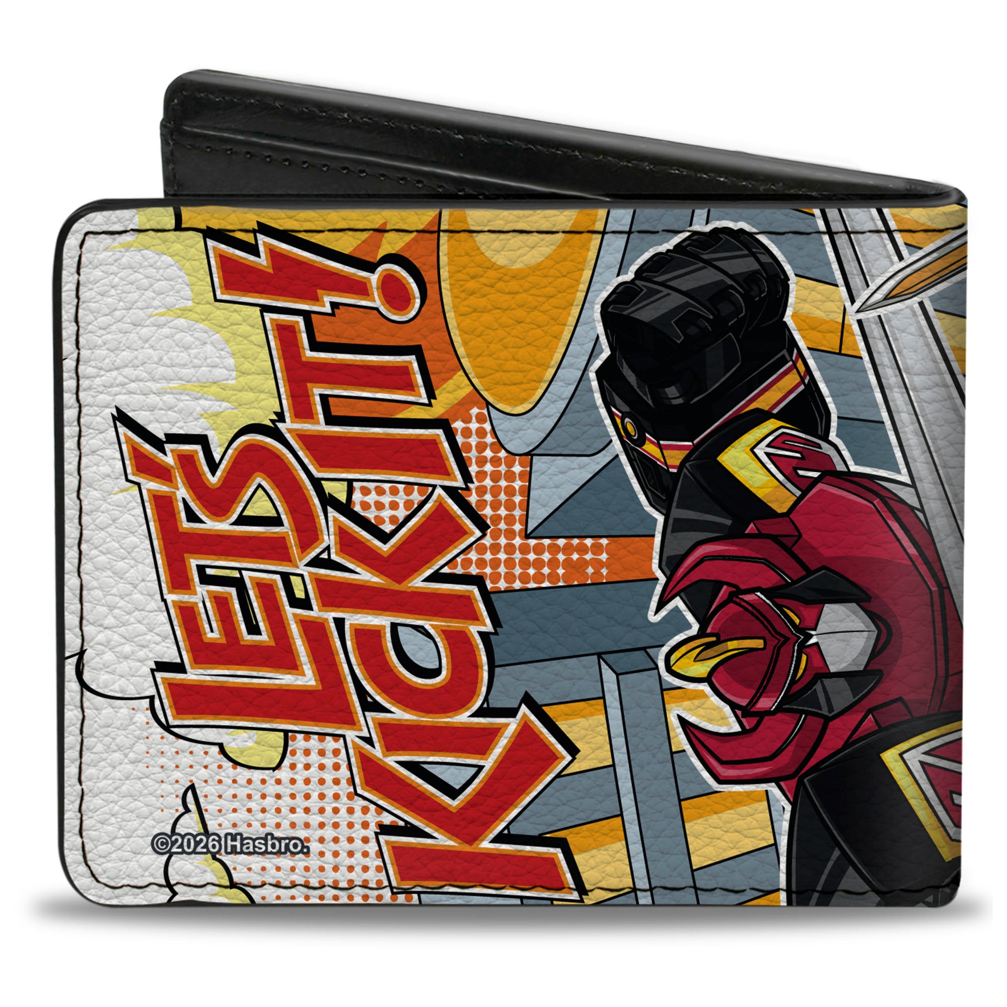 Bi-Fold Wallet - Power Rangers Dino Megazord and Goldar LET'S KICK IT Pose Bi-Fold Wallets Power Rangers