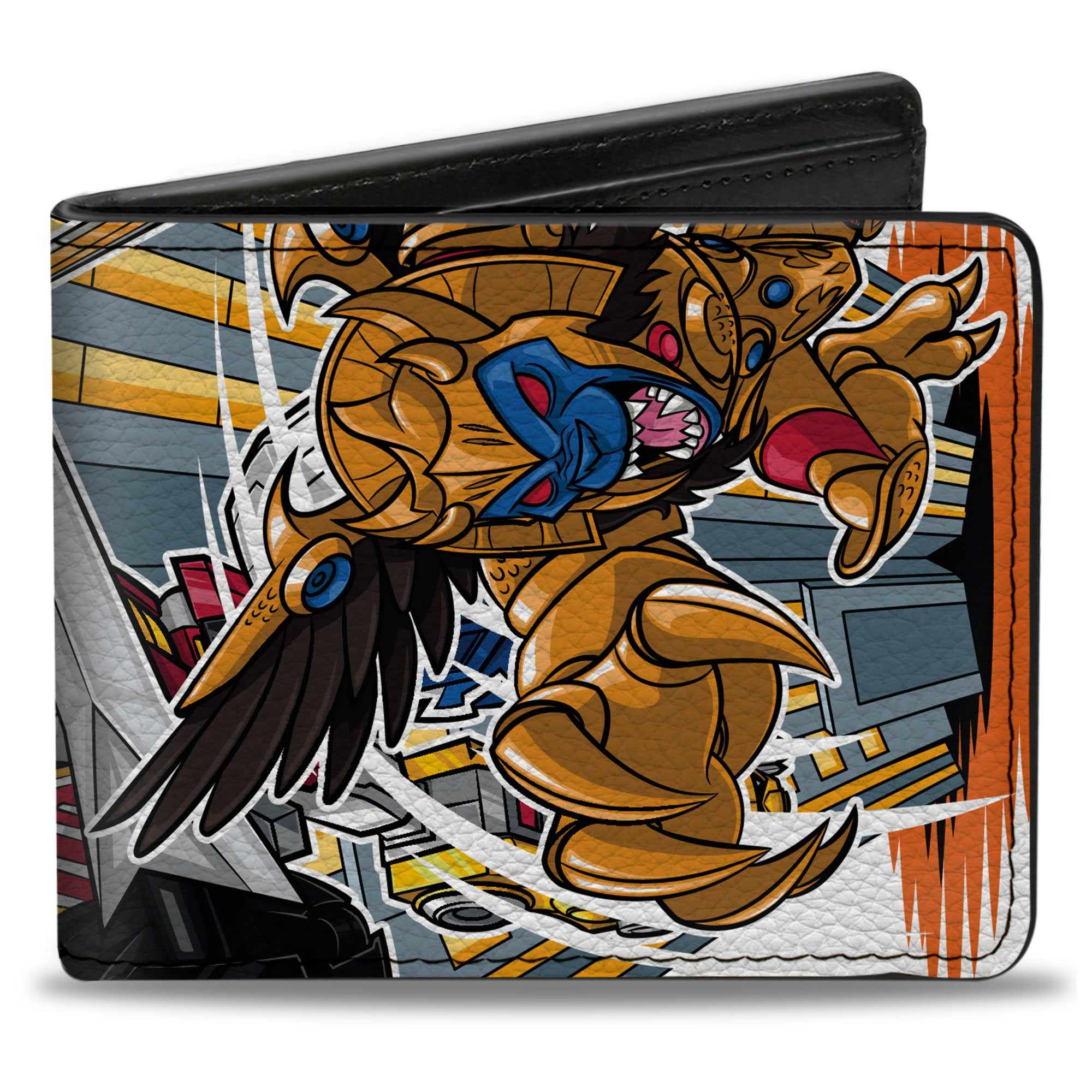 Bi-Fold Wallet - Power Rangers Dino Megazord and Goldar LET'S KICK IT Pose Bi-Fold Wallets Power Rangers