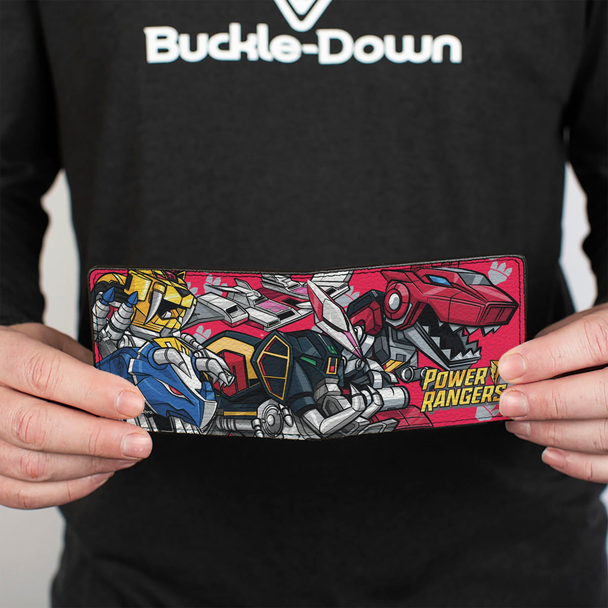 Bi-Fold Wallet - POWER RANGERS Zord Group Action Pose Red Bi-Fold Wallets Power Rangers