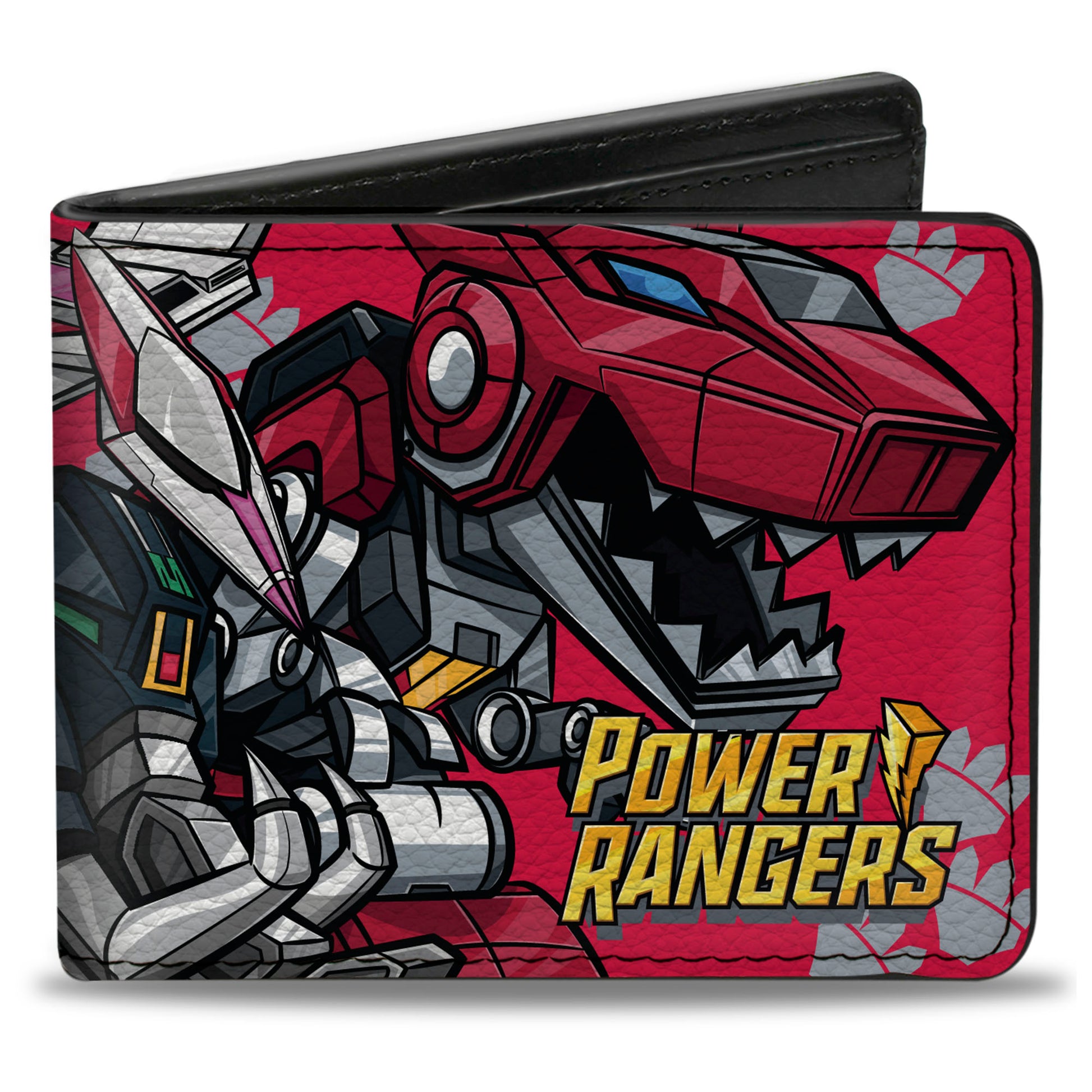 Bi-Fold Wallet - POWER RANGERS Zord Group Action Pose Red Bi-Fold Wallets Power Rangers