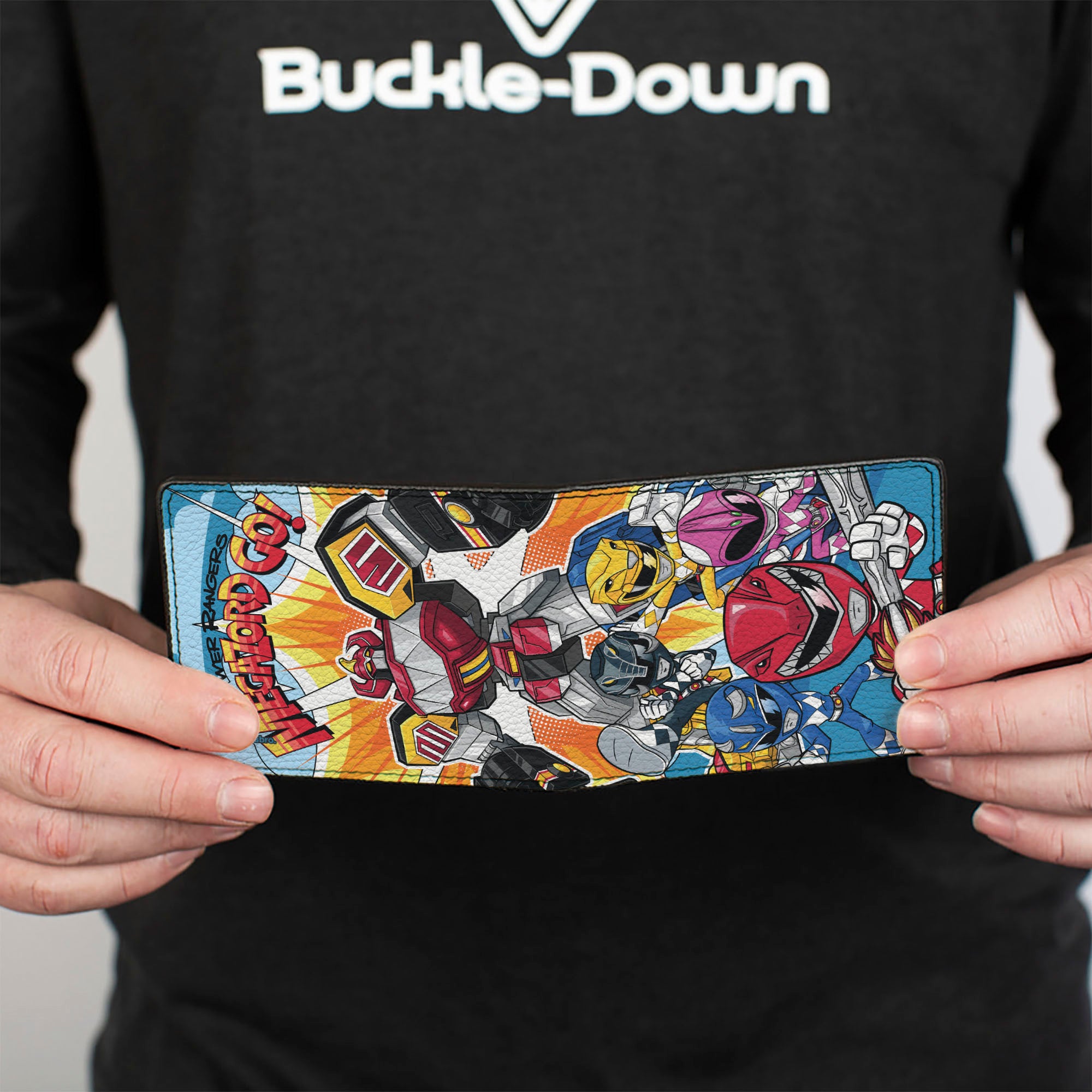 Bi-Fold Wallet - POWER RANGERS MEGAZORD GO Group Pose Multi Color Bi-Fold Wallets Power Rangers