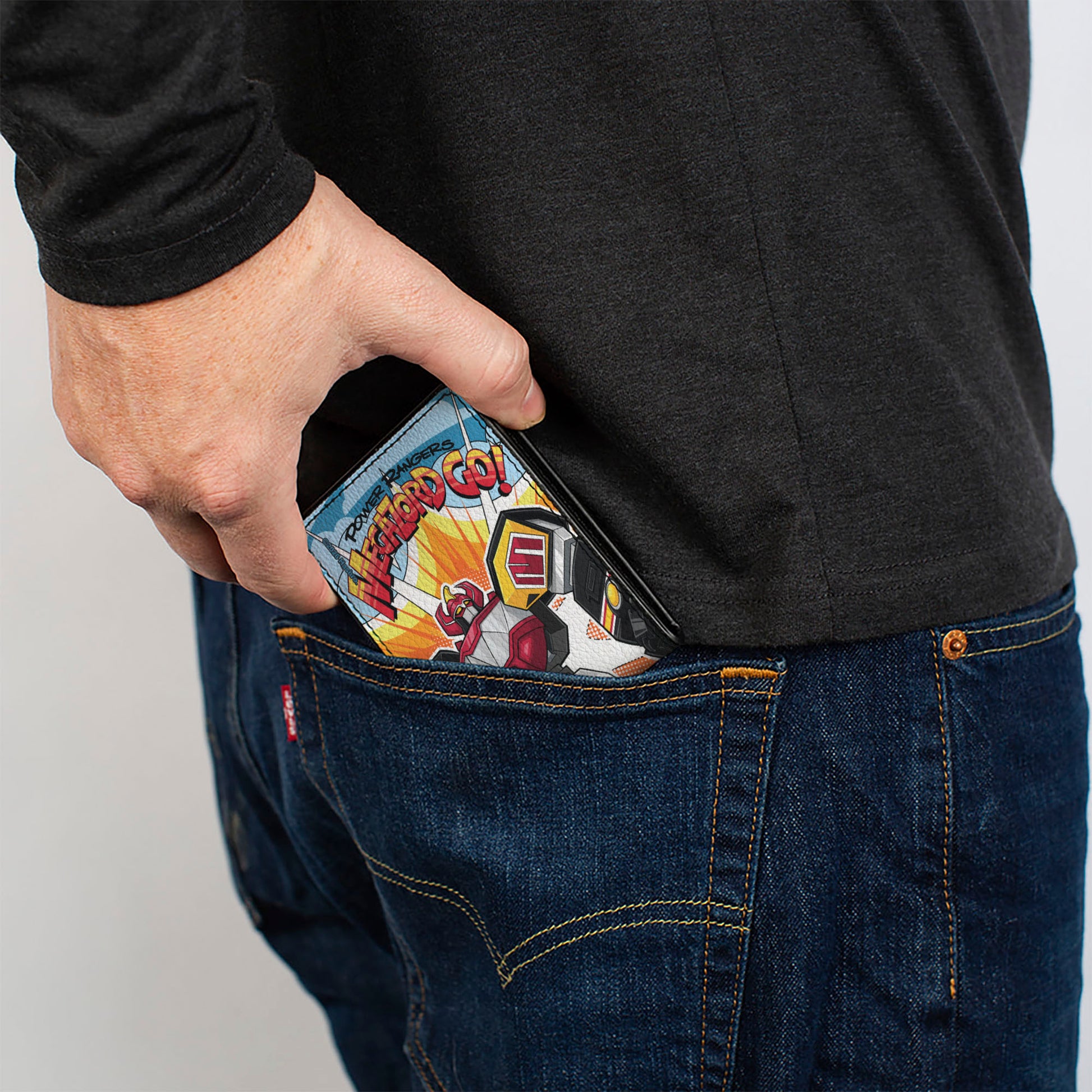 Bi-Fold Wallet - POWER RANGERS MEGAZORD GO Group Pose Multi Color Bi-Fold Wallets Power Rangers
