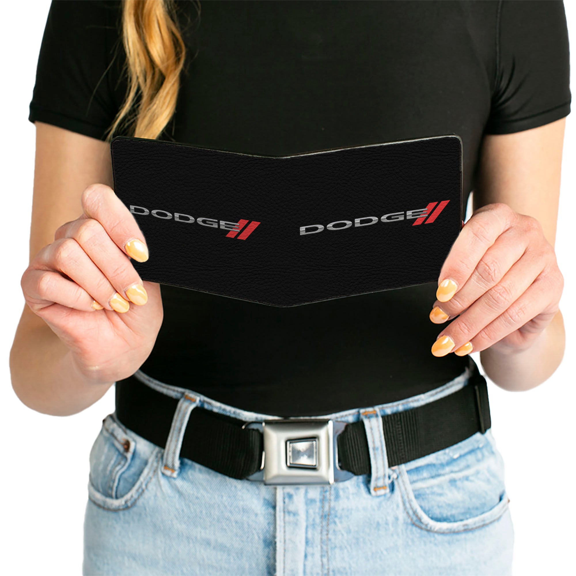 Bi-Fold Wallet - DODGE Red Rhombus Black Silver Red Bi-Fold Wallets Dodge