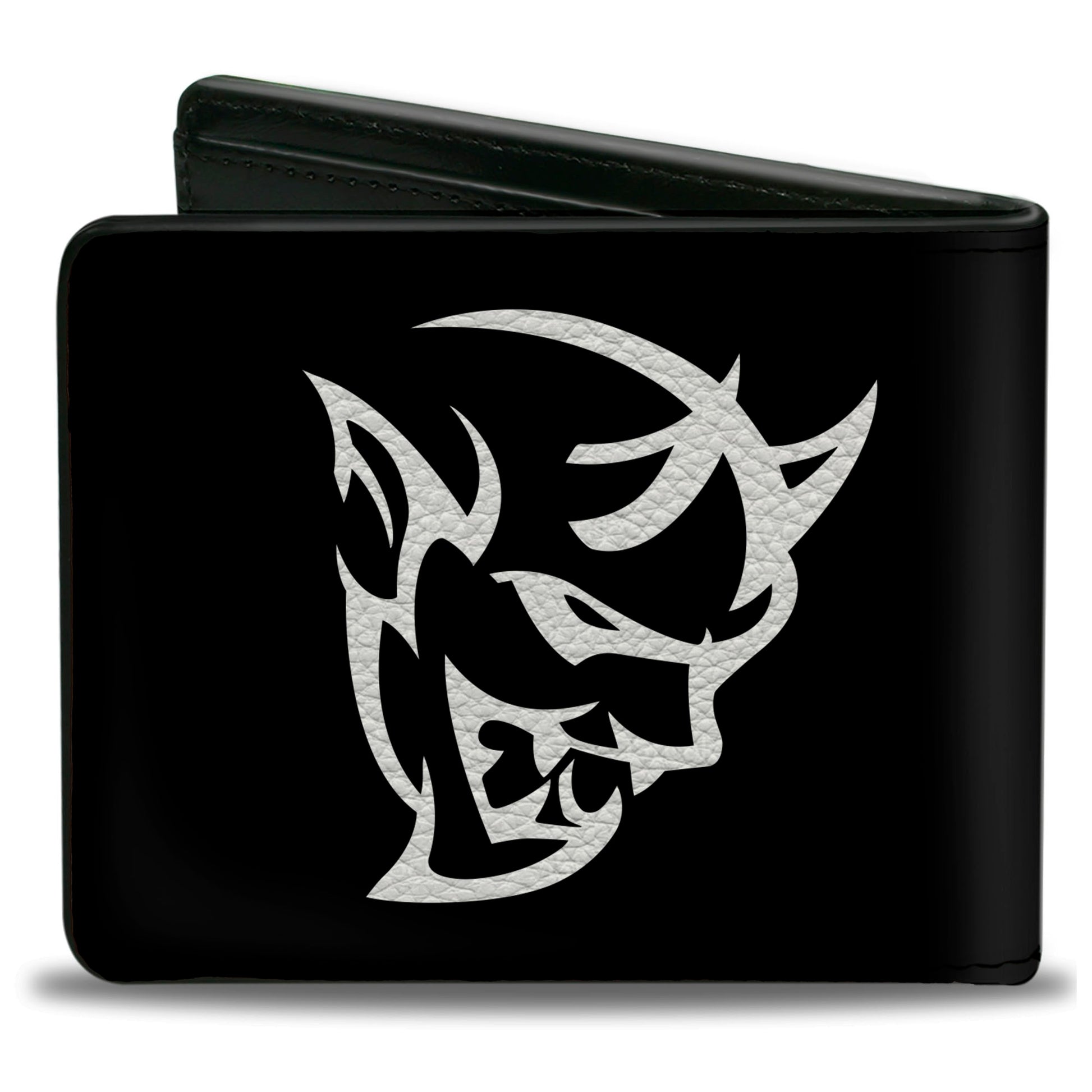 Bi-Fold Wallet - Dodge Demon Icon Black White Bi-Fold Wallets Dodge