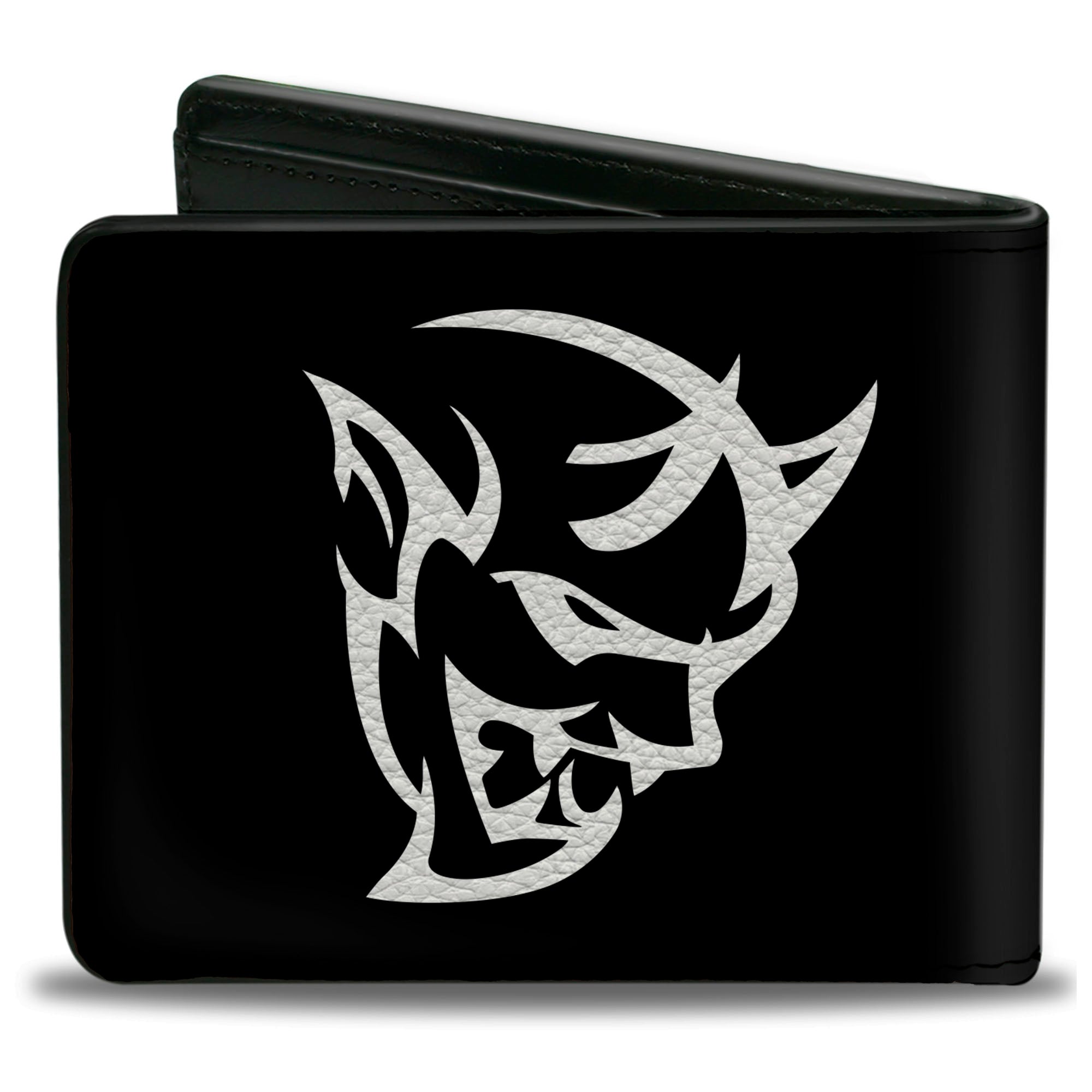 Bi-Fold Wallet - Dodge Demon Icon Black White Bi-Fold Wallets Dodge