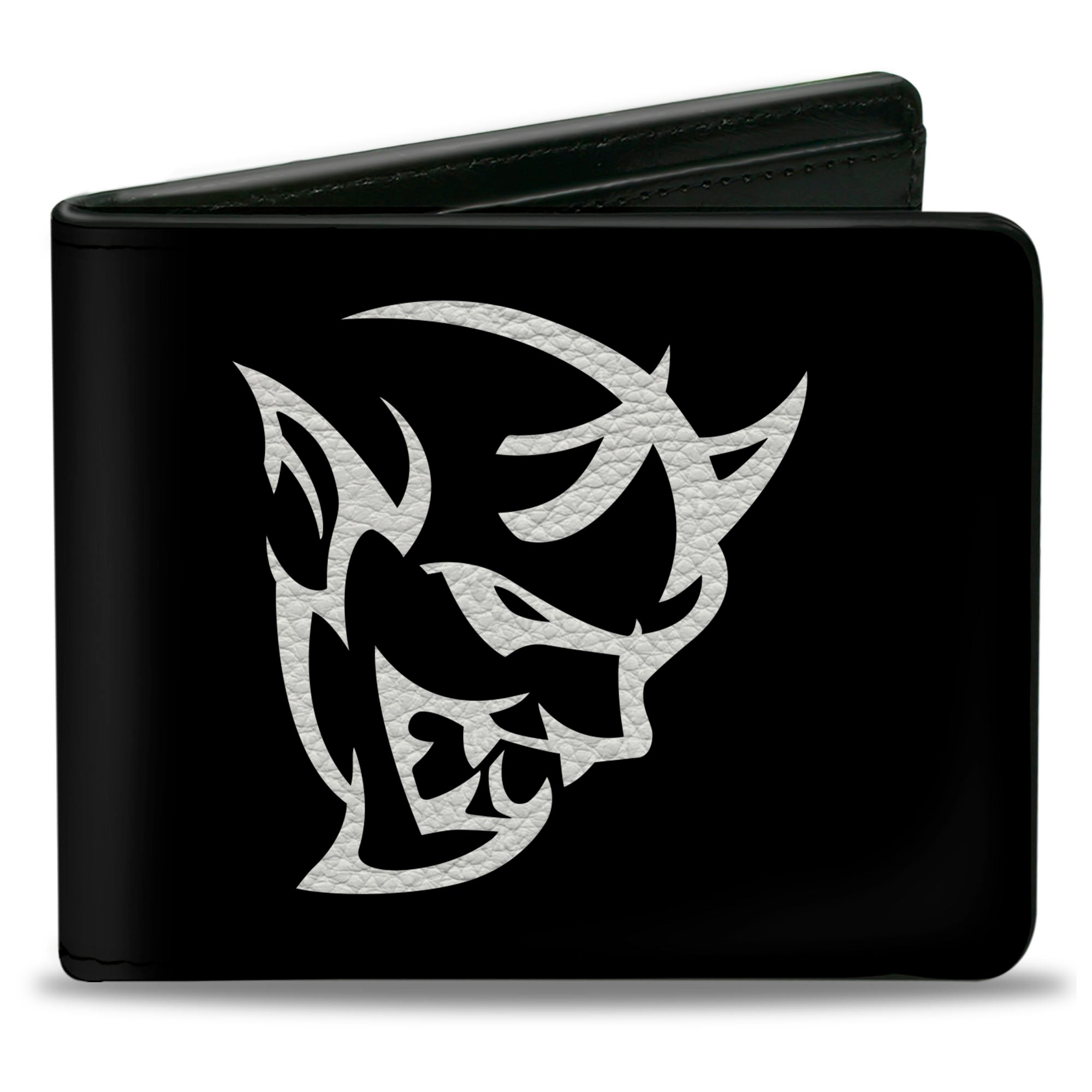 Bi-Fold Wallet - Dodge Demon Icon Black White Bi-Fold Wallets Dodge