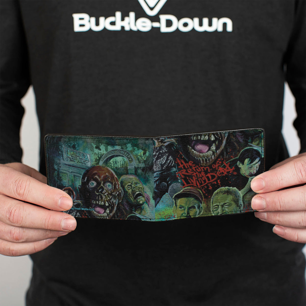 Bi-Fold Wallet - THE RETURN OF THE LIVING DEAD Cemetery Character Collage Bi-Fold Wallets Living Dead Media LLC