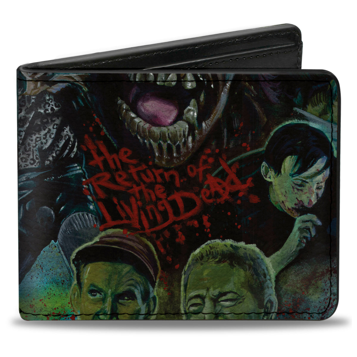 Bi-Fold Wallet - THE RETURN OF THE LIVING DEAD Cemetery Character Collage Bi-Fold Wallets Living Dead Media LLC
