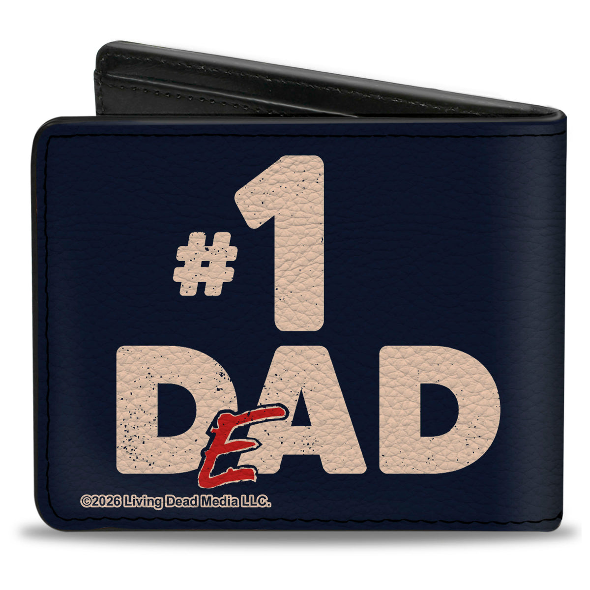 Bi-Fold Wallet - The Return of the Living Dead DAD DEAD Ribbon and Text Blue Bi-Fold Wallets Living Dead Media LLC