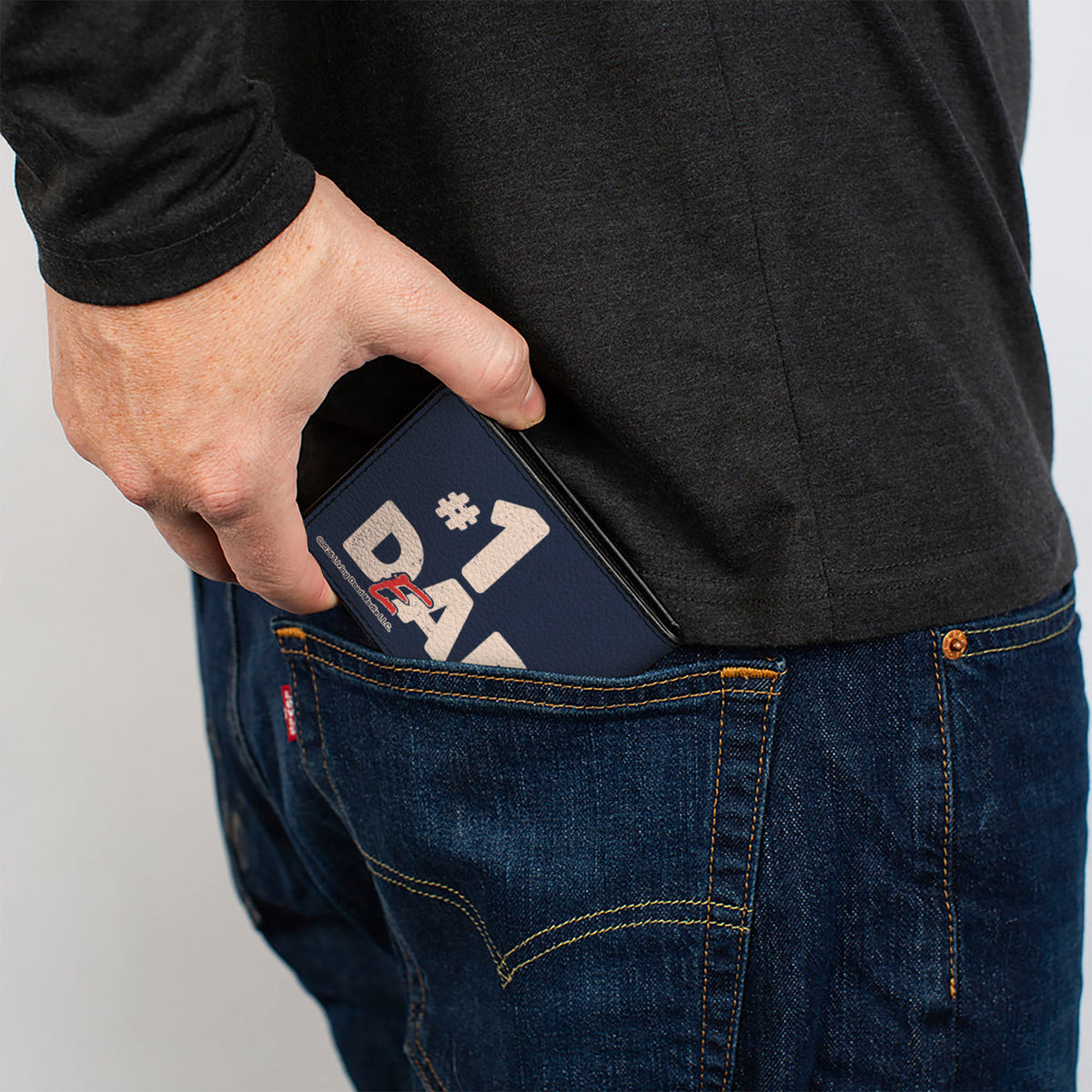 Bi-Fold Wallet - The Return of the Living Dead DAD DEAD Ribbon and Text Blue Bi-Fold Wallets Living Dead Media LLC