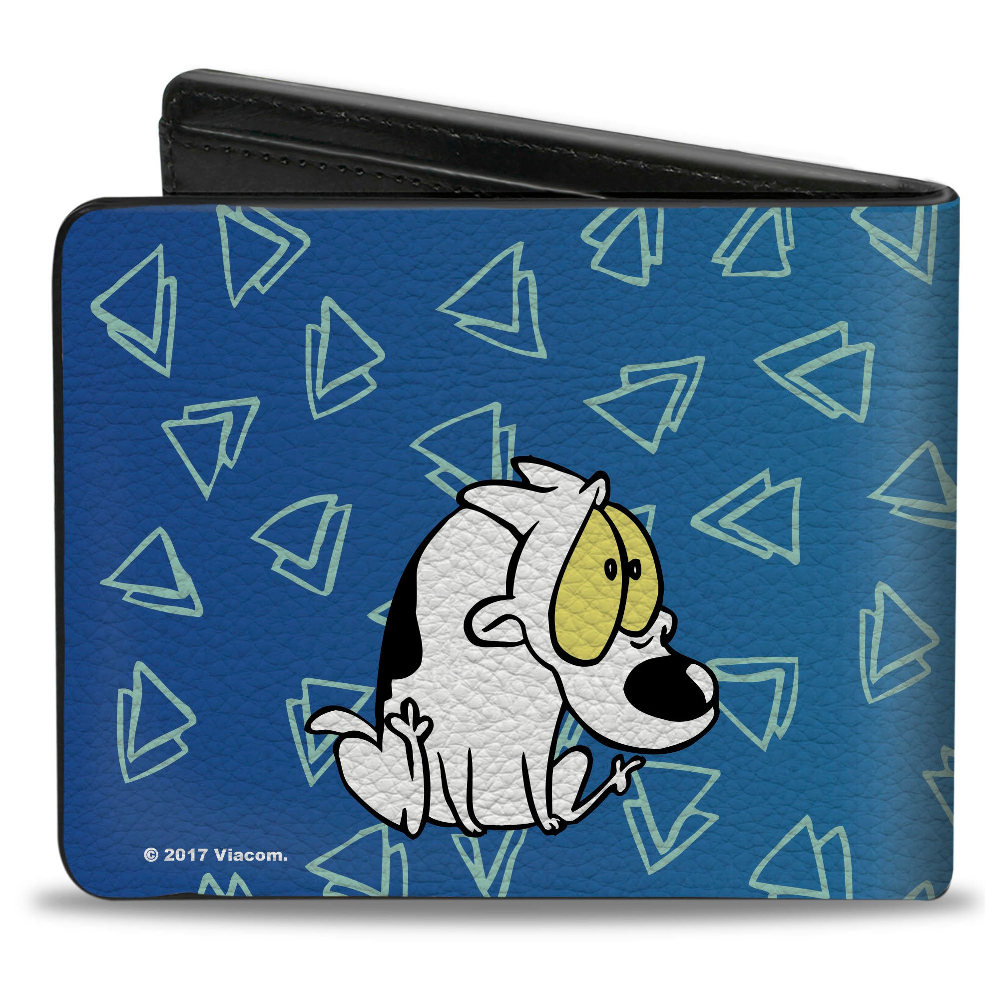 Bi-Fold Wallet - Rocko's Modern Life Spunky 2-Poses Blues White Bi-Fold Wallets Ren and Stimpy