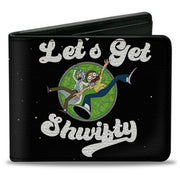 Bi-Fold Wallet - Rick and Morty LET’S GET SHWIFTY Black/White Bi-Fold Wallets Rick and Morty