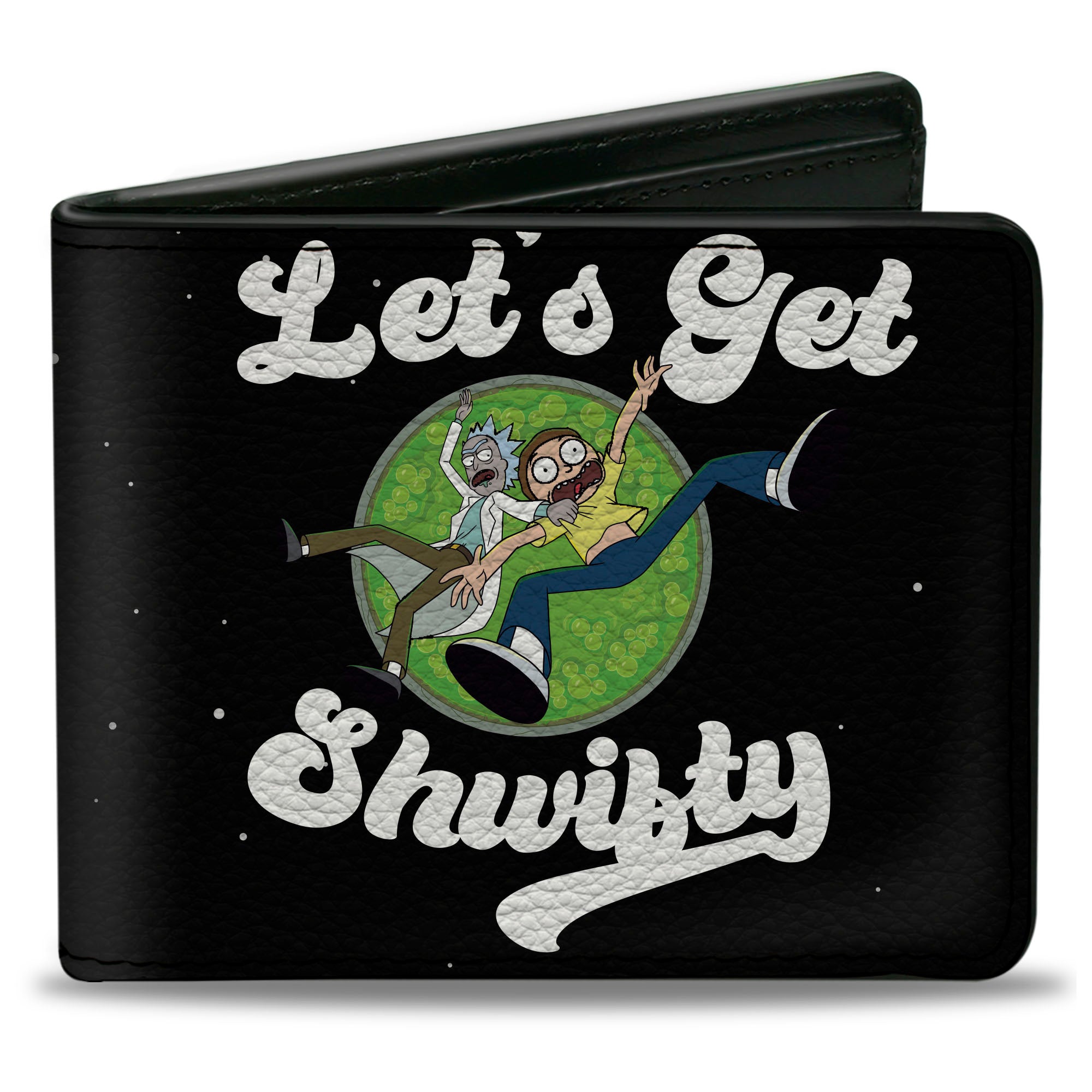 Bi-Fold Wallet - Rick and Morty LET’S GET SHWIFTY Black/White Bi-Fold Wallets Rick and Morty