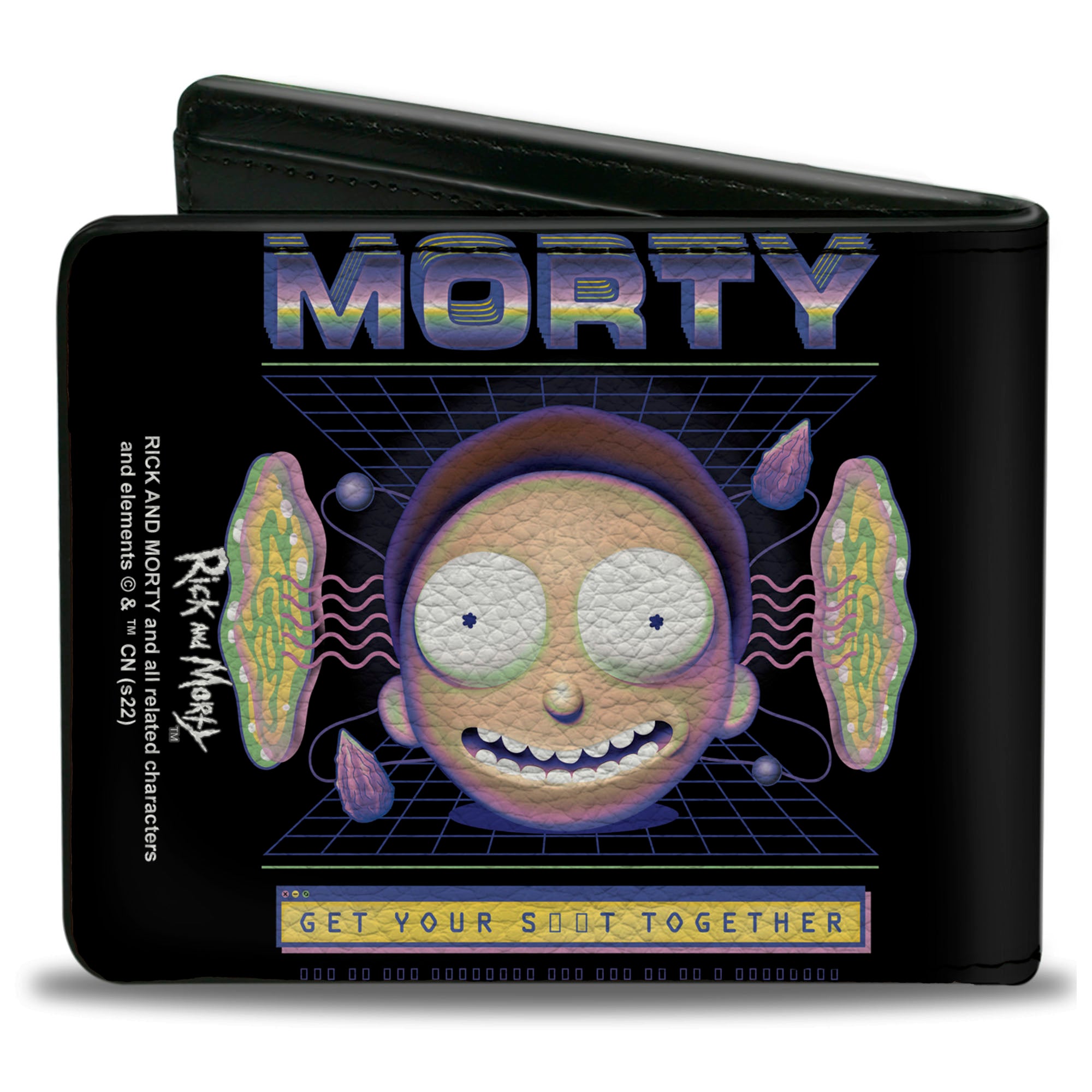 Bi-Fold Wallet - Rick and Morty MORTY Expression GET YOUR S**T TOGETHER Black Bi-Fold Wallets Rick and Morty
