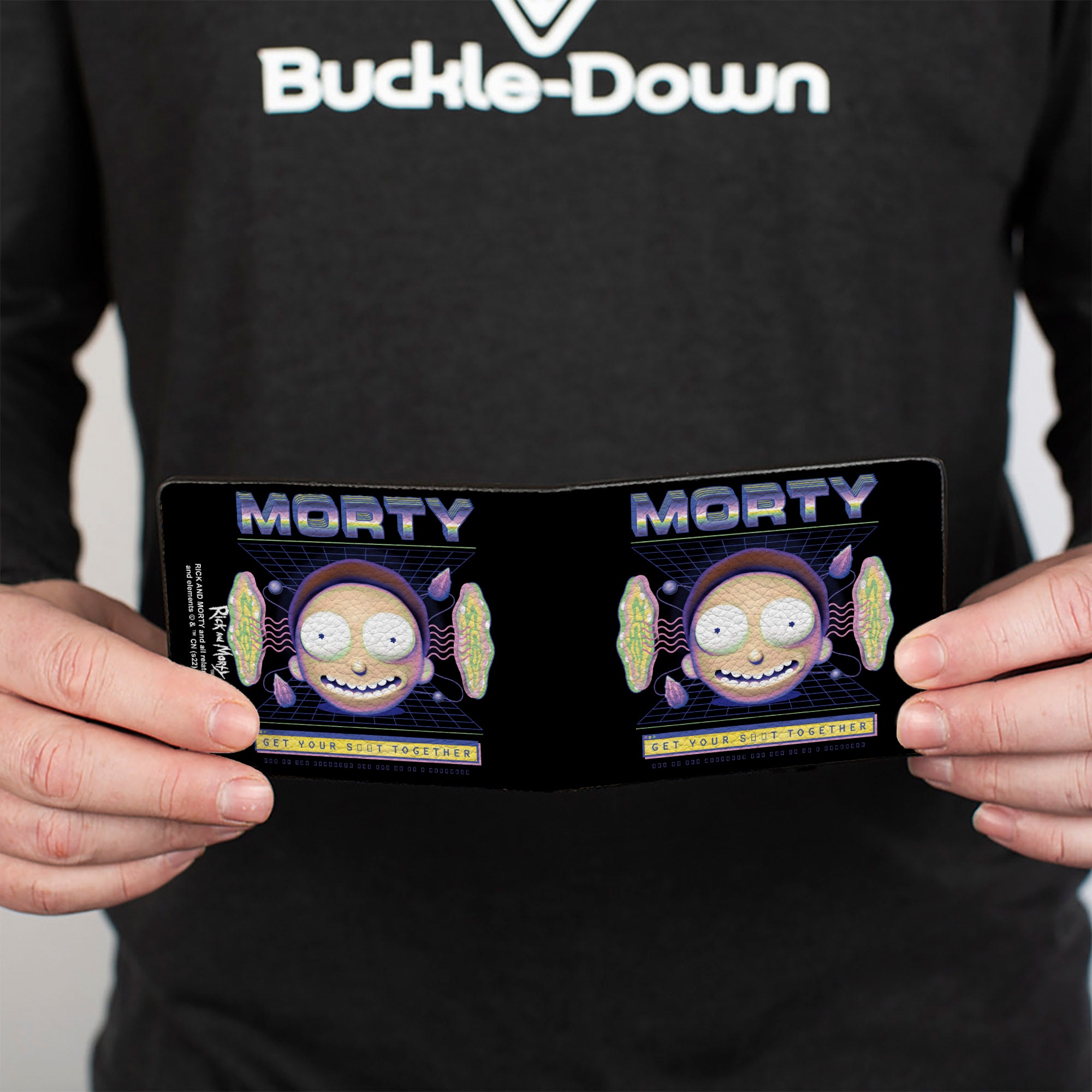 Bi-Fold Wallet - Rick and Morty MORTY Expression GET YOUR S**T TOGETHER Black Bi-Fold Wallets Rick and Morty