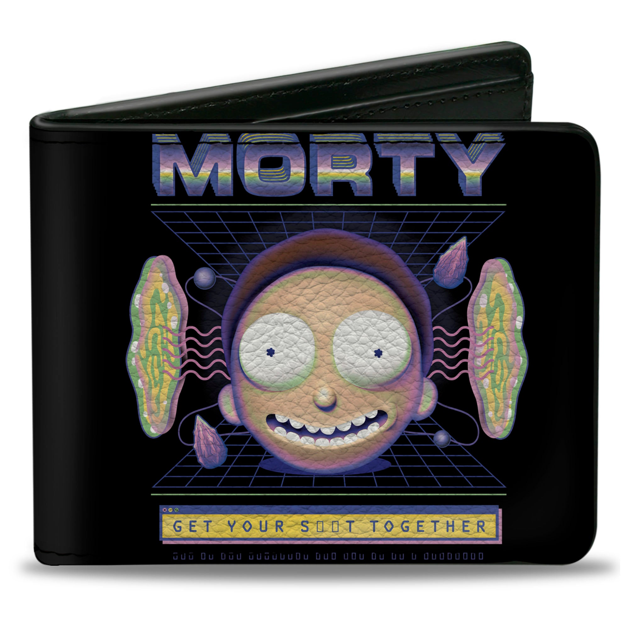 Bi-Fold Wallet - Rick and Morty MORTY Expression GET YOUR S**T TOGETHER Black Bi-Fold Wallets Rick and Morty