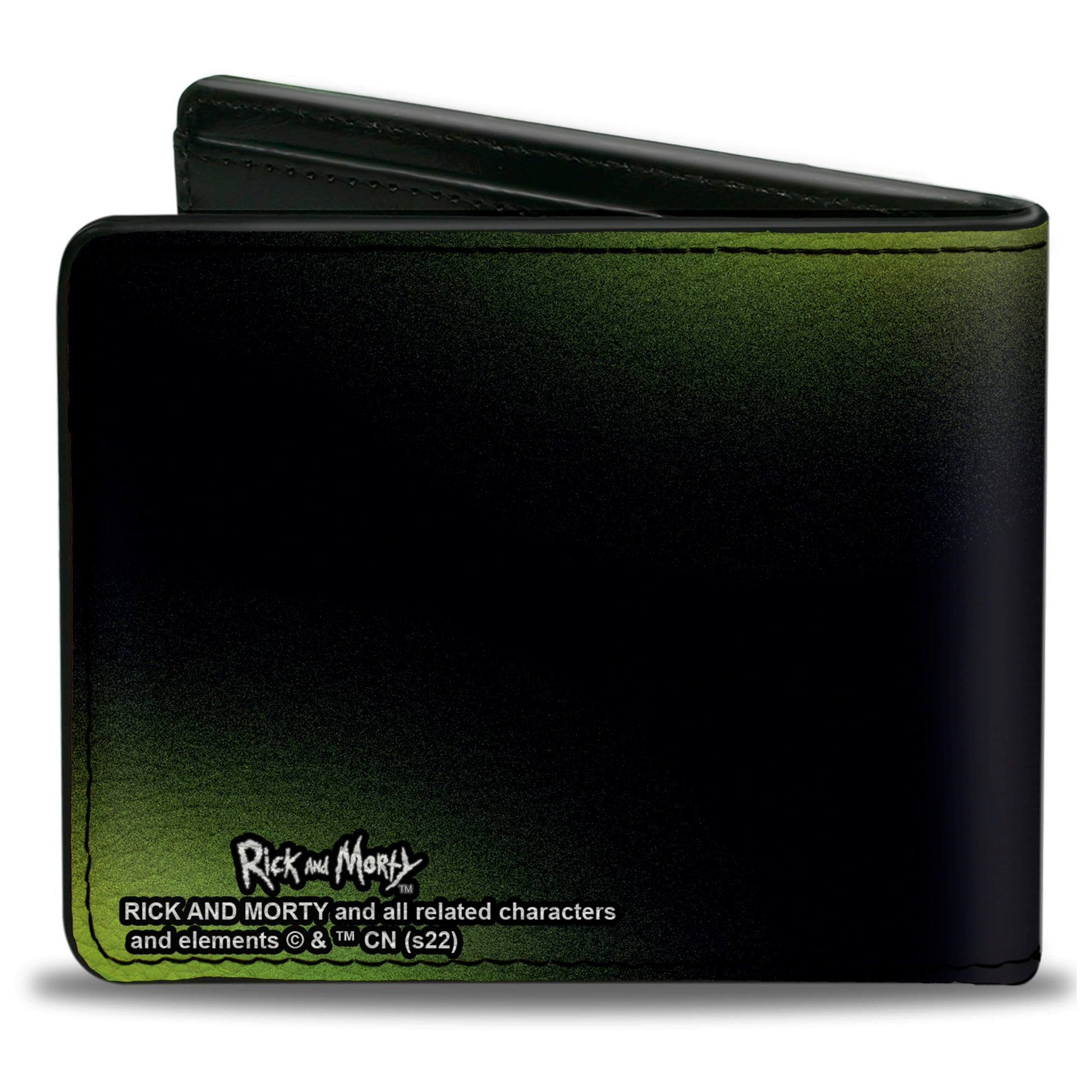 Bi-Fold Wallet - Rick and Morty PORTAL BOYZ Pose Black/Greens Bi-Fold Wallets Rick and Morty