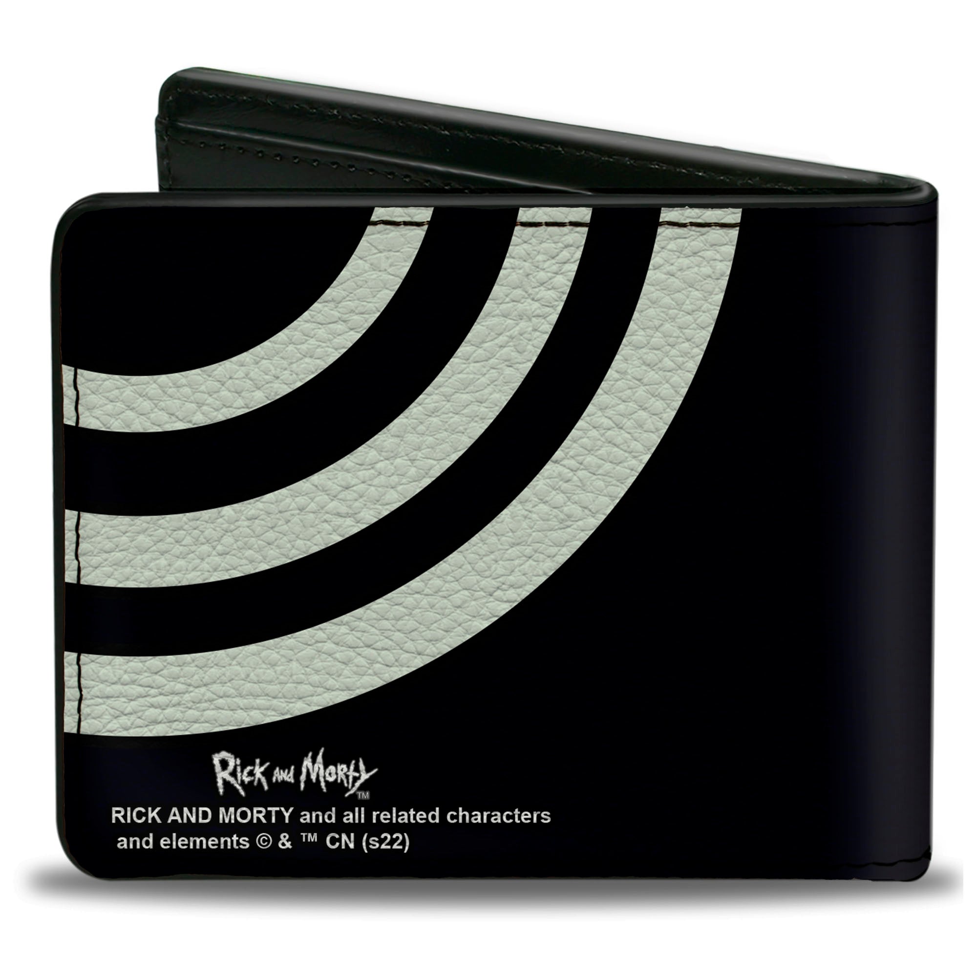 Bi-Fold Wallet - Rick and Morty Mr. Always Wants to Be Hunted HURT ME Pose Black/White Bi-Fold Wallets Rick and Morty