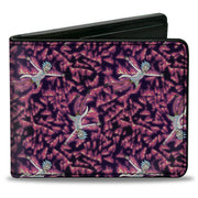 Bi-Fold Wallet - Rick and Morty Flaming Rick Scattered Poses Flames Bi-Fold Wallets Rick and Morty