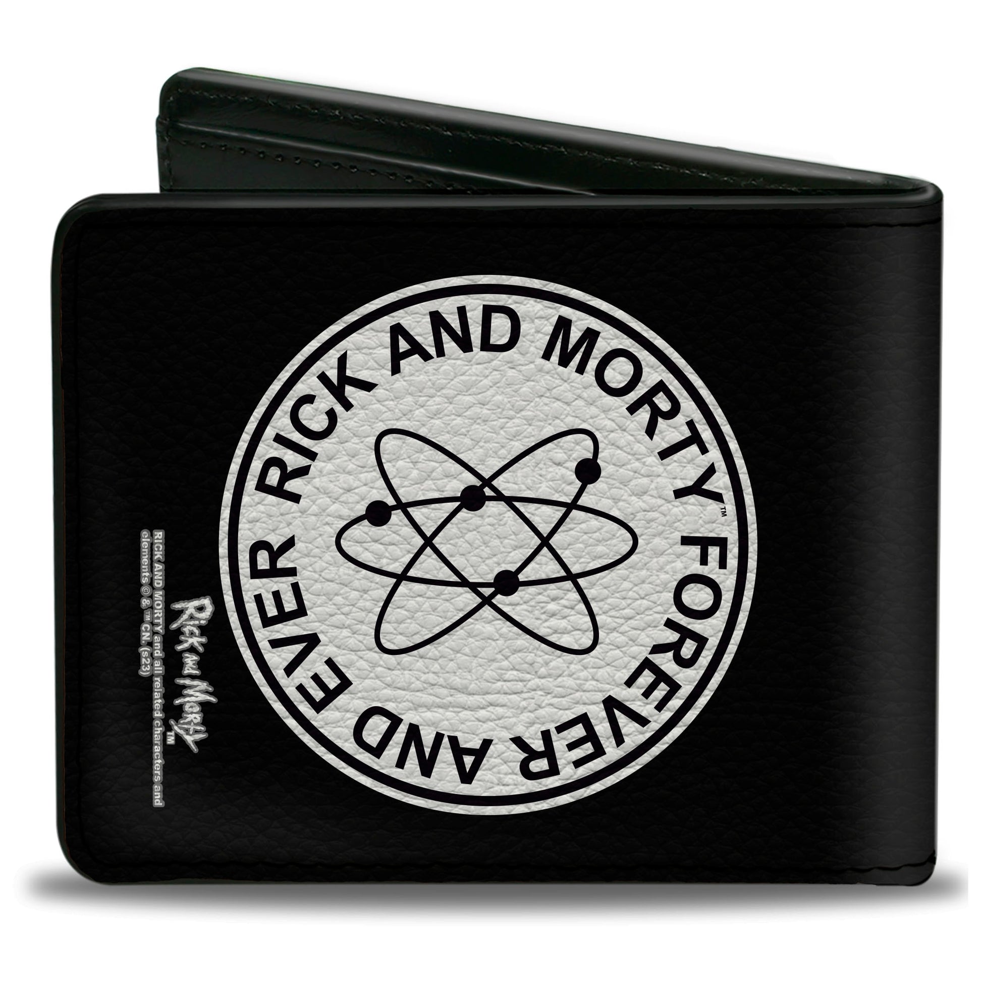 Bi-Fold Wallet - RICK AND MORTY FOREVER AND EVER Logo Black/White Bi-Fold Wallets Rick and Morty