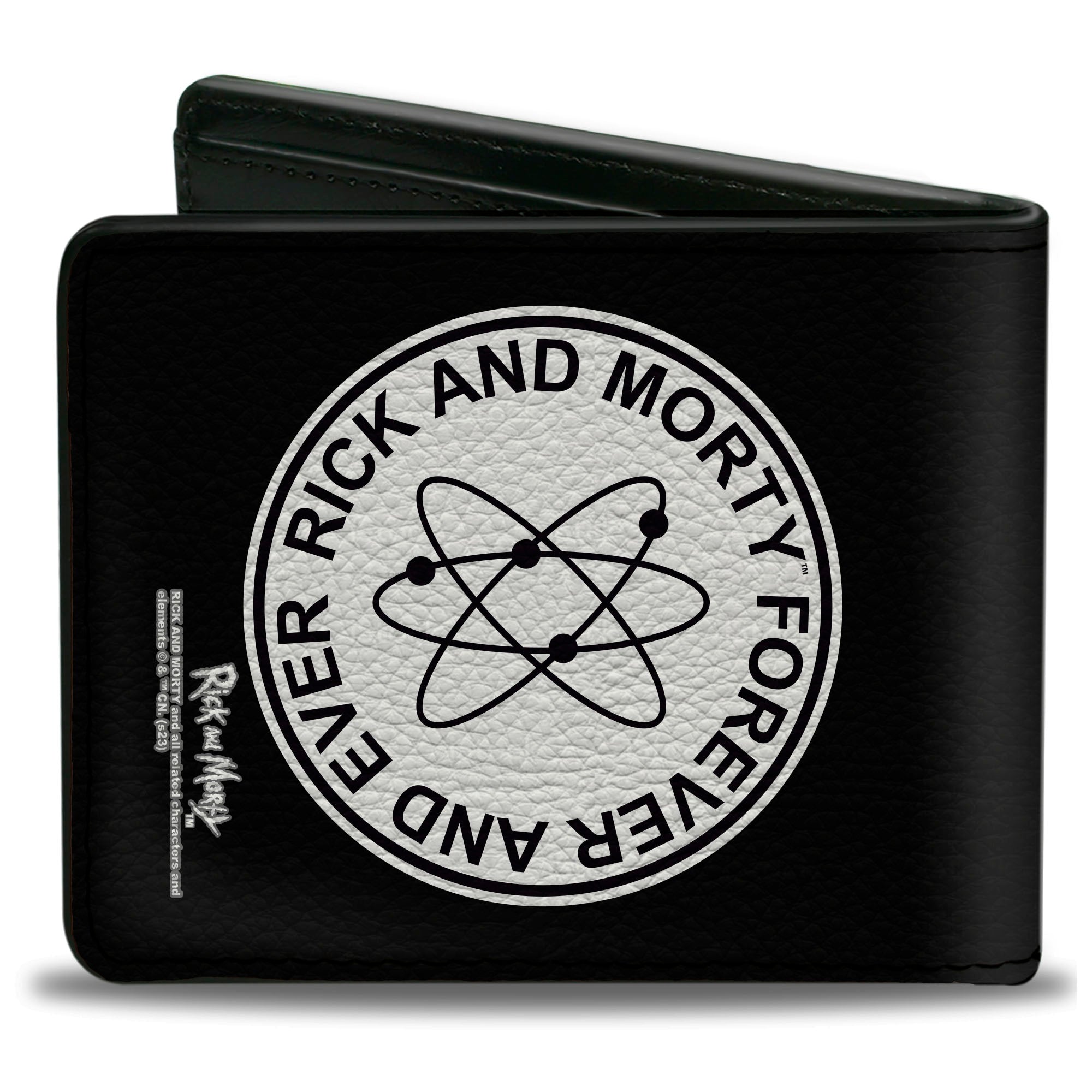 Bi-Fold Wallet - RICK AND MORTY FOREVER AND EVER Logo Black/White Bi-Fold Wallets Rick and Morty