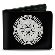 Bi-Fold Wallet - RICK AND MORTY FOREVER AND EVER Logo Black/White Bi-Fold Wallets Rick and Morty