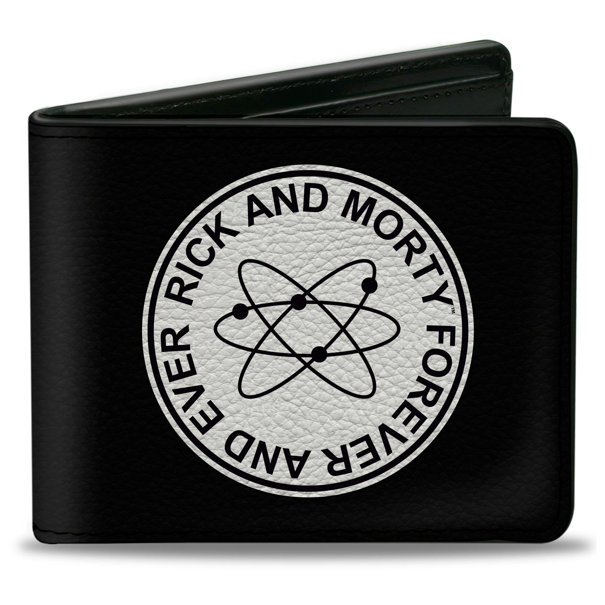 Bi-Fold Wallet - RICK AND MORTY FOREVER AND EVER Logo Black/White Bi-Fold Wallets Rick and Morty